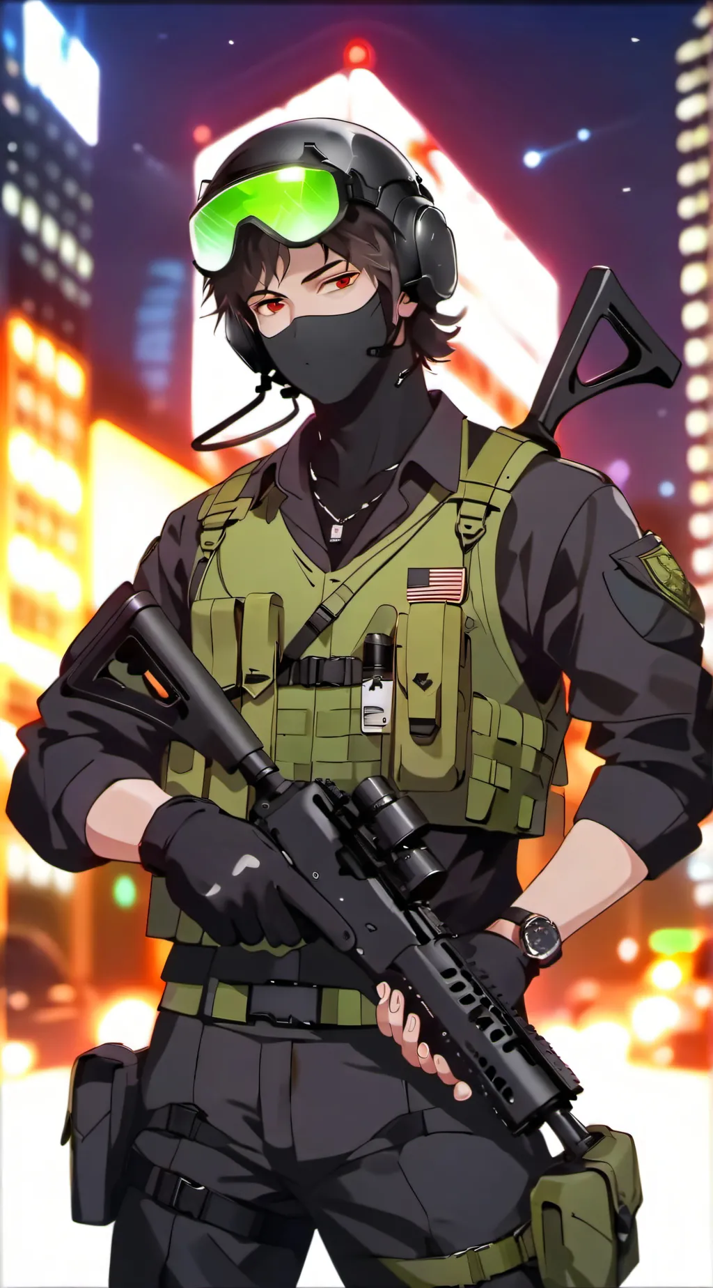 ai character: swat background