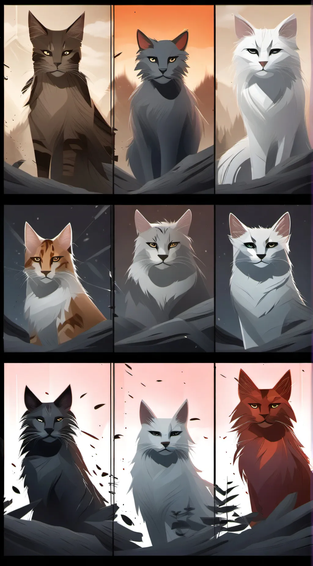 ai character: Warrior cats  background