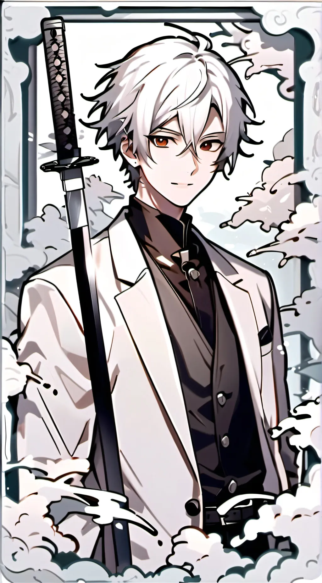 ai character: hashira background