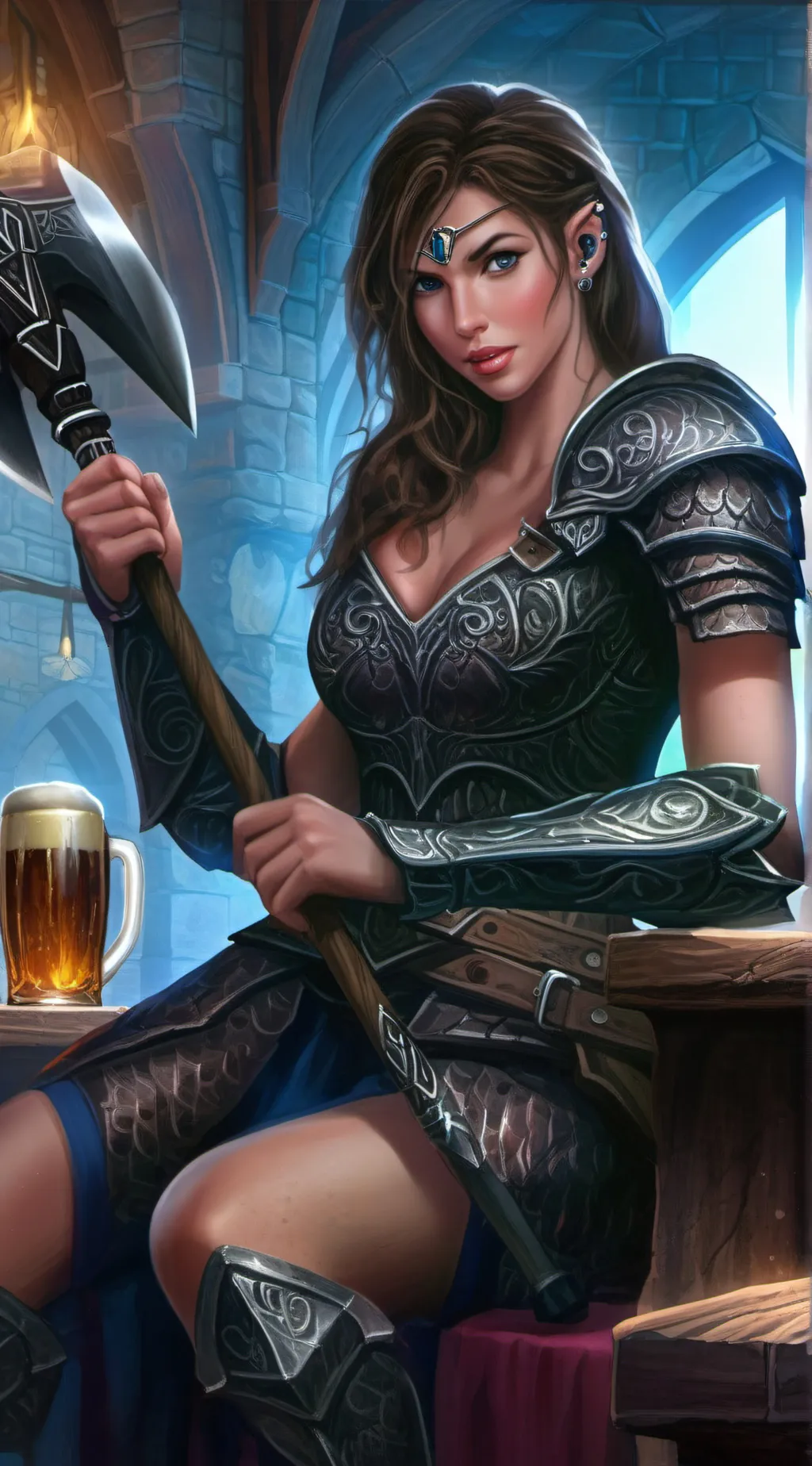 ai character: Bridget McGrath  background