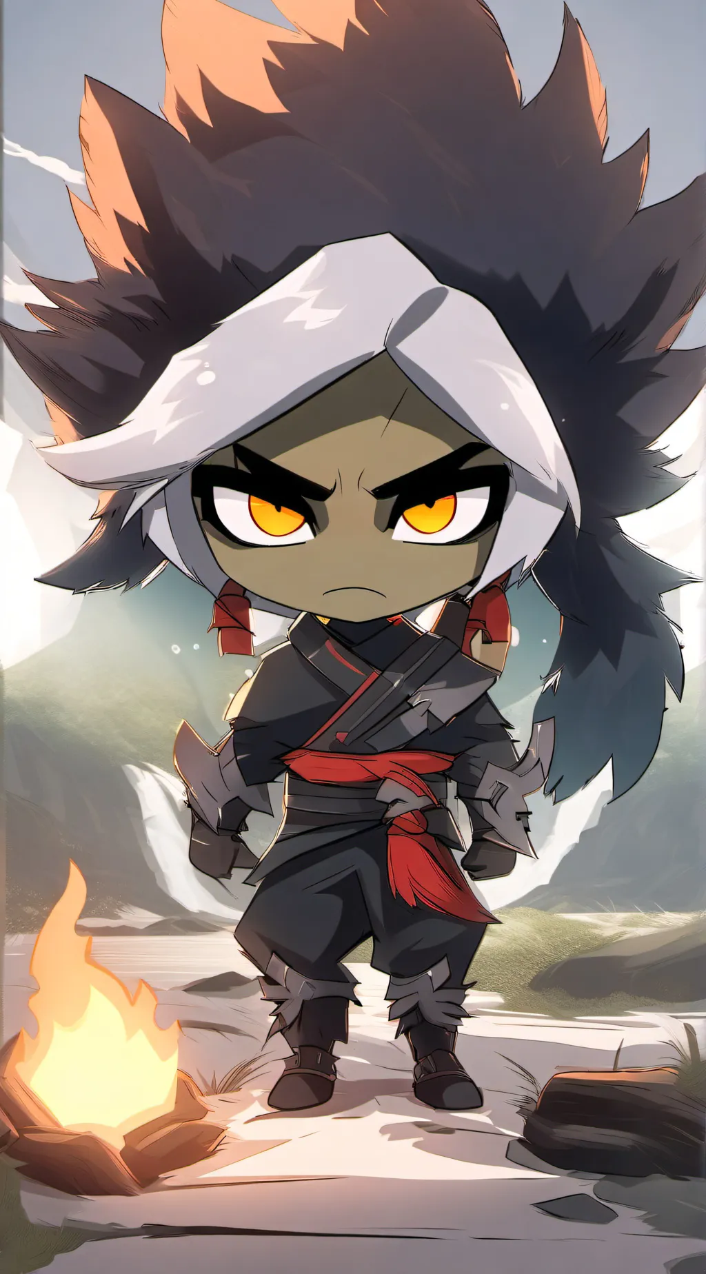 ai character: Velvette background