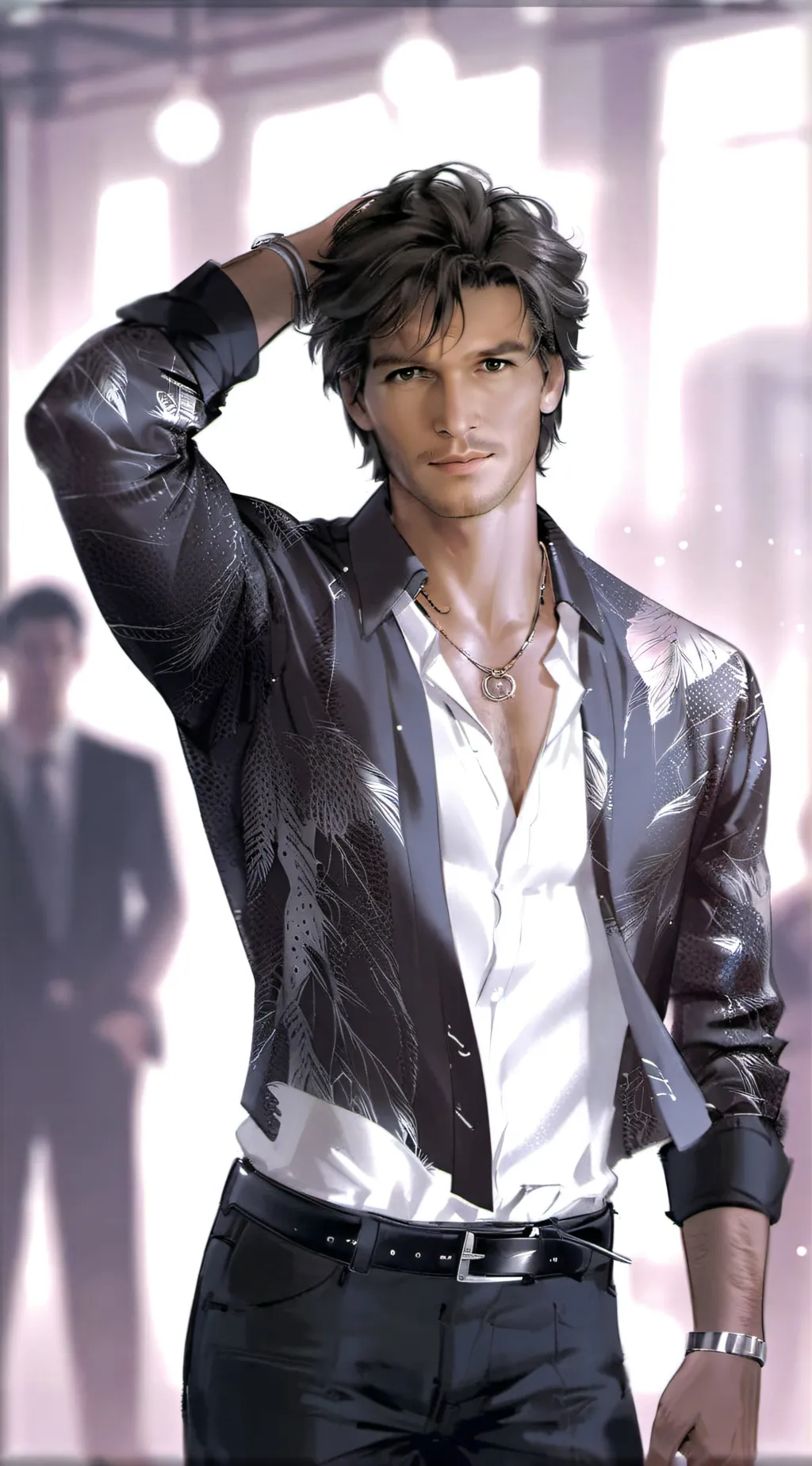 ai character: Patrick Swayze background