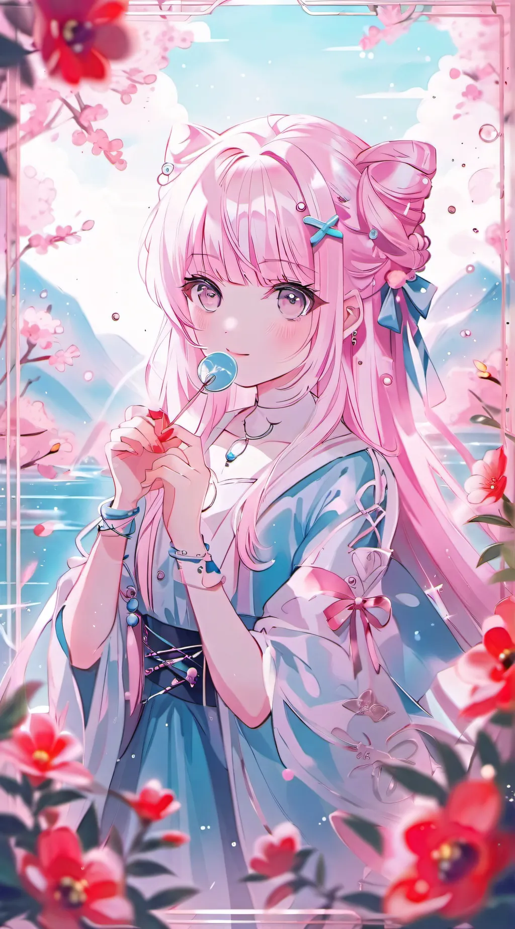 ai character: AnimeLover☺️💖 background