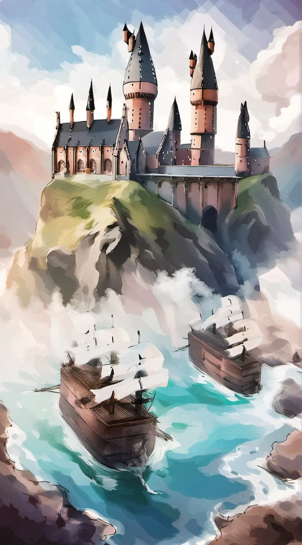 ai character: Hogwarts  background