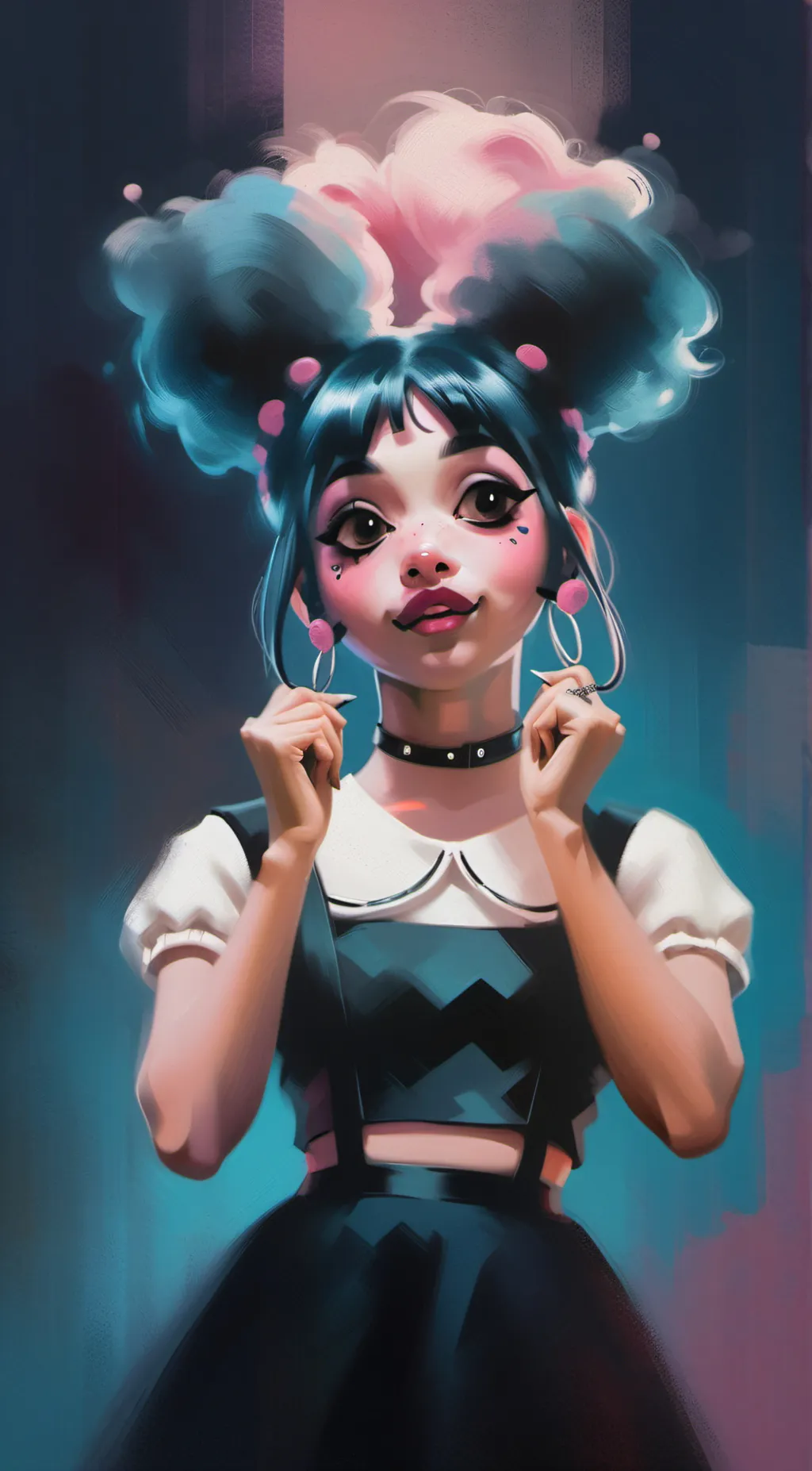 ai character: Melanie Martinez background