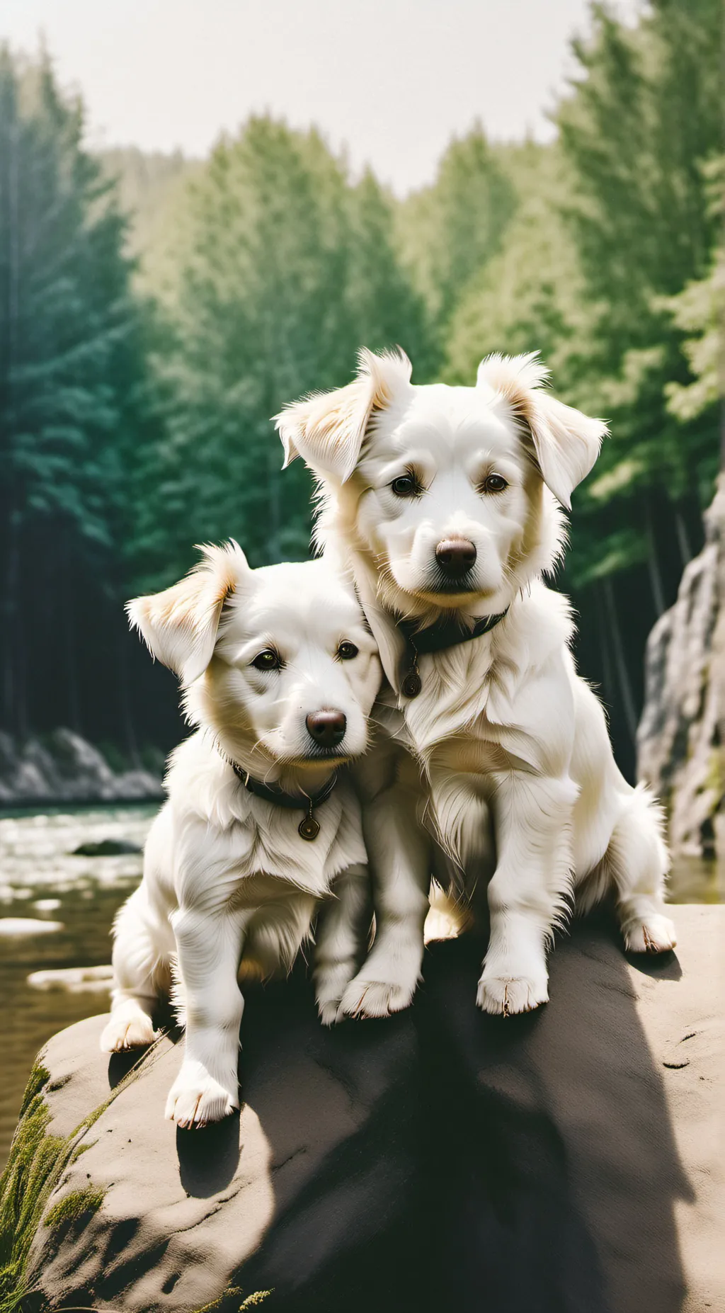 ai character: dogs background