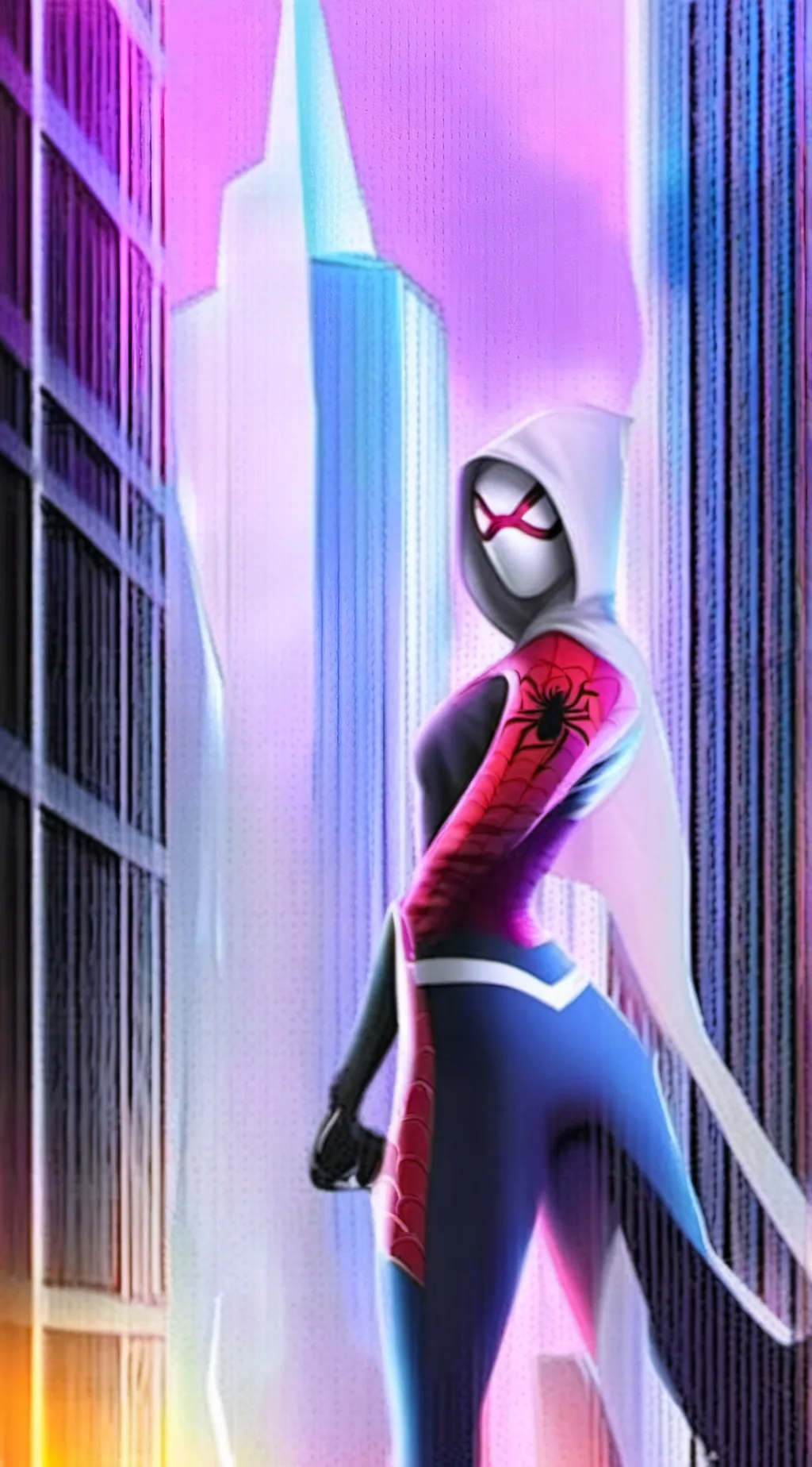 ai character: Spider Gwen background