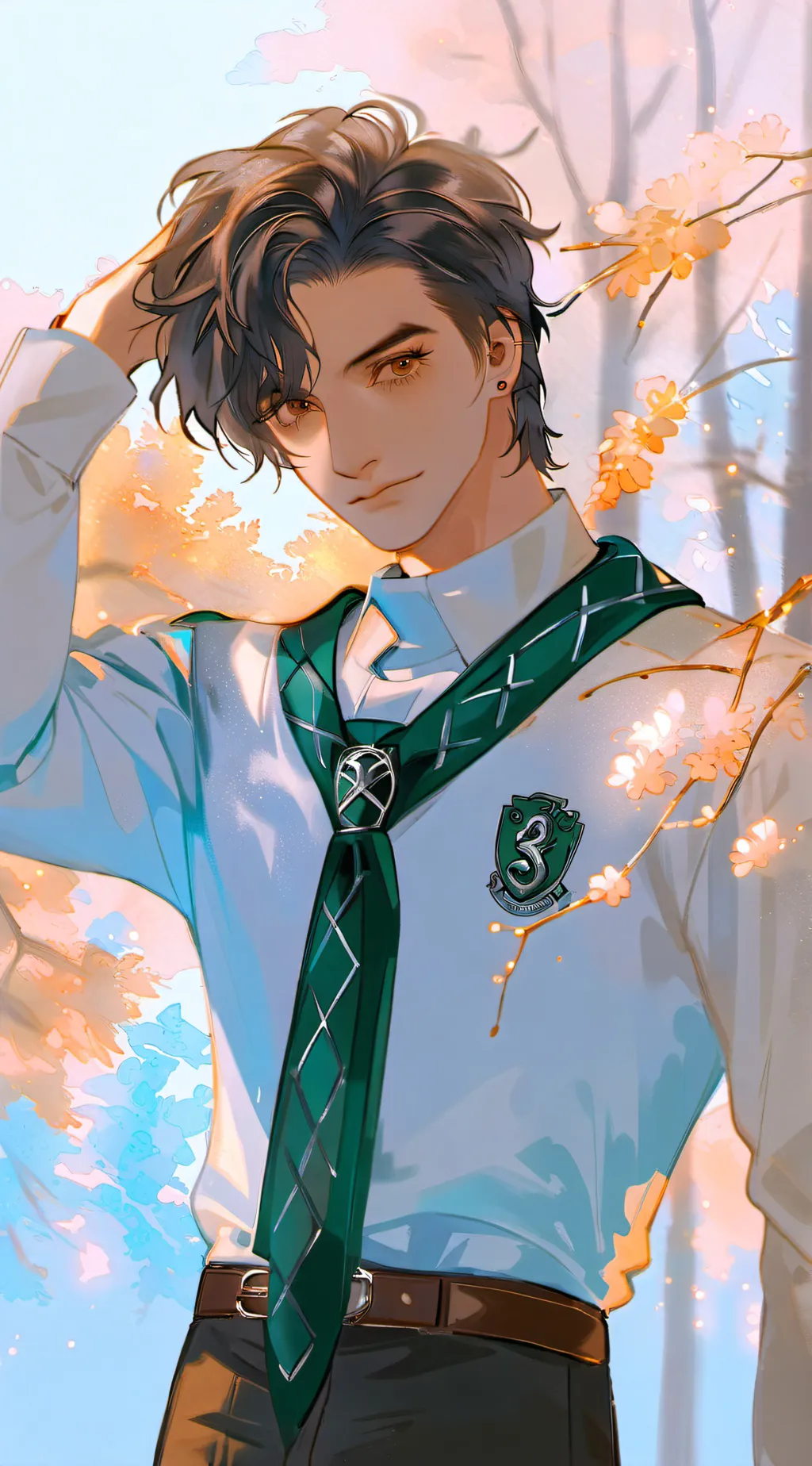 ai character: Lorenzo Berkshire  background
