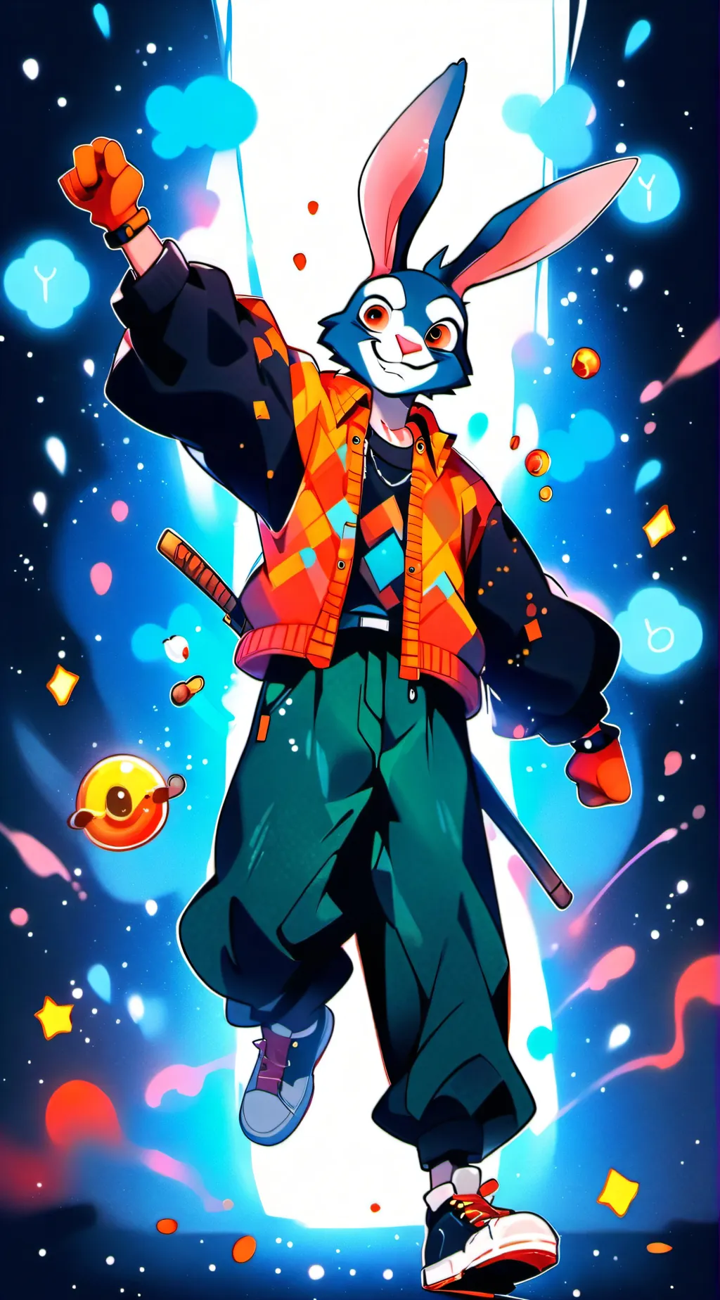ai character: Clanky the jester  background
