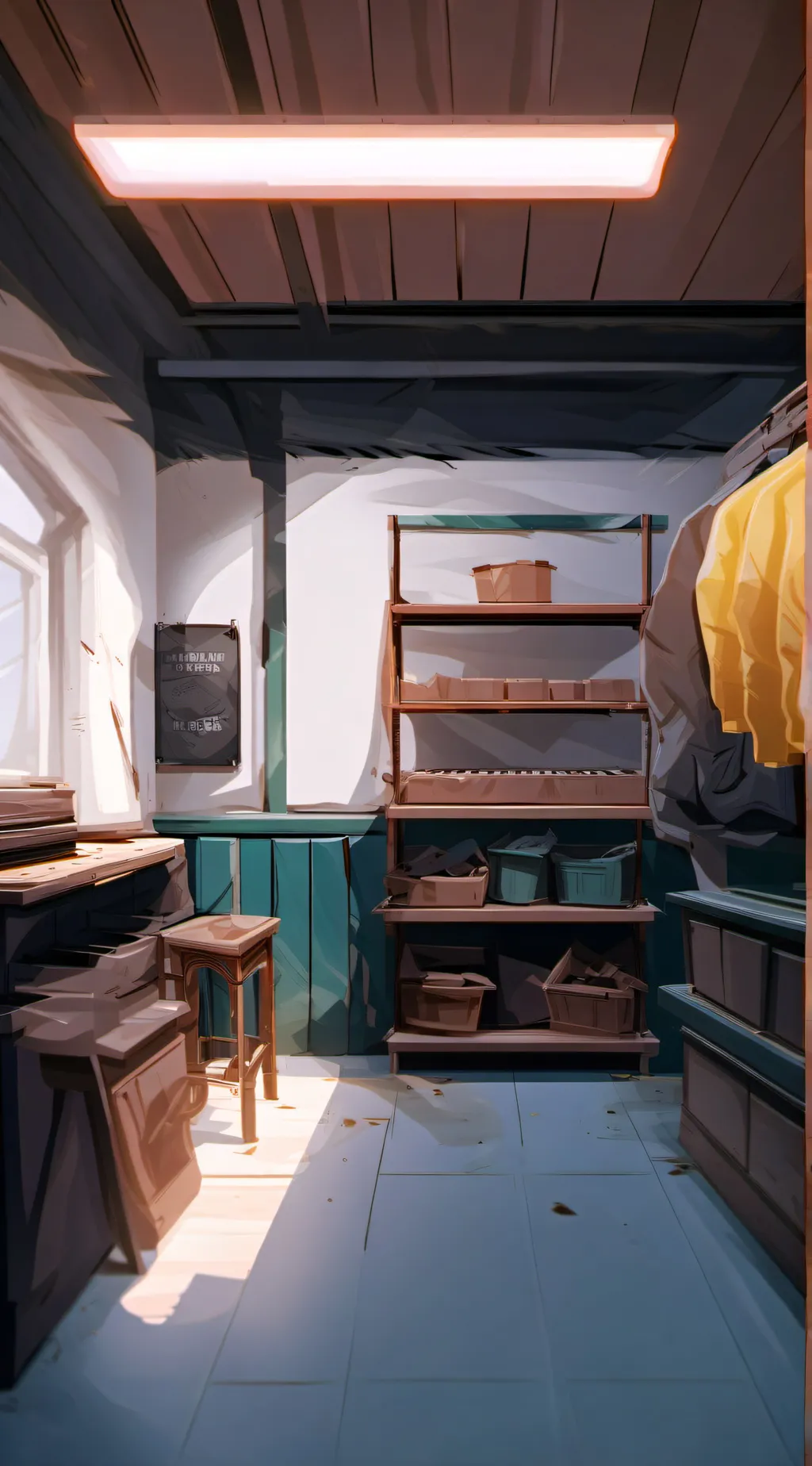 ai character: rec room background