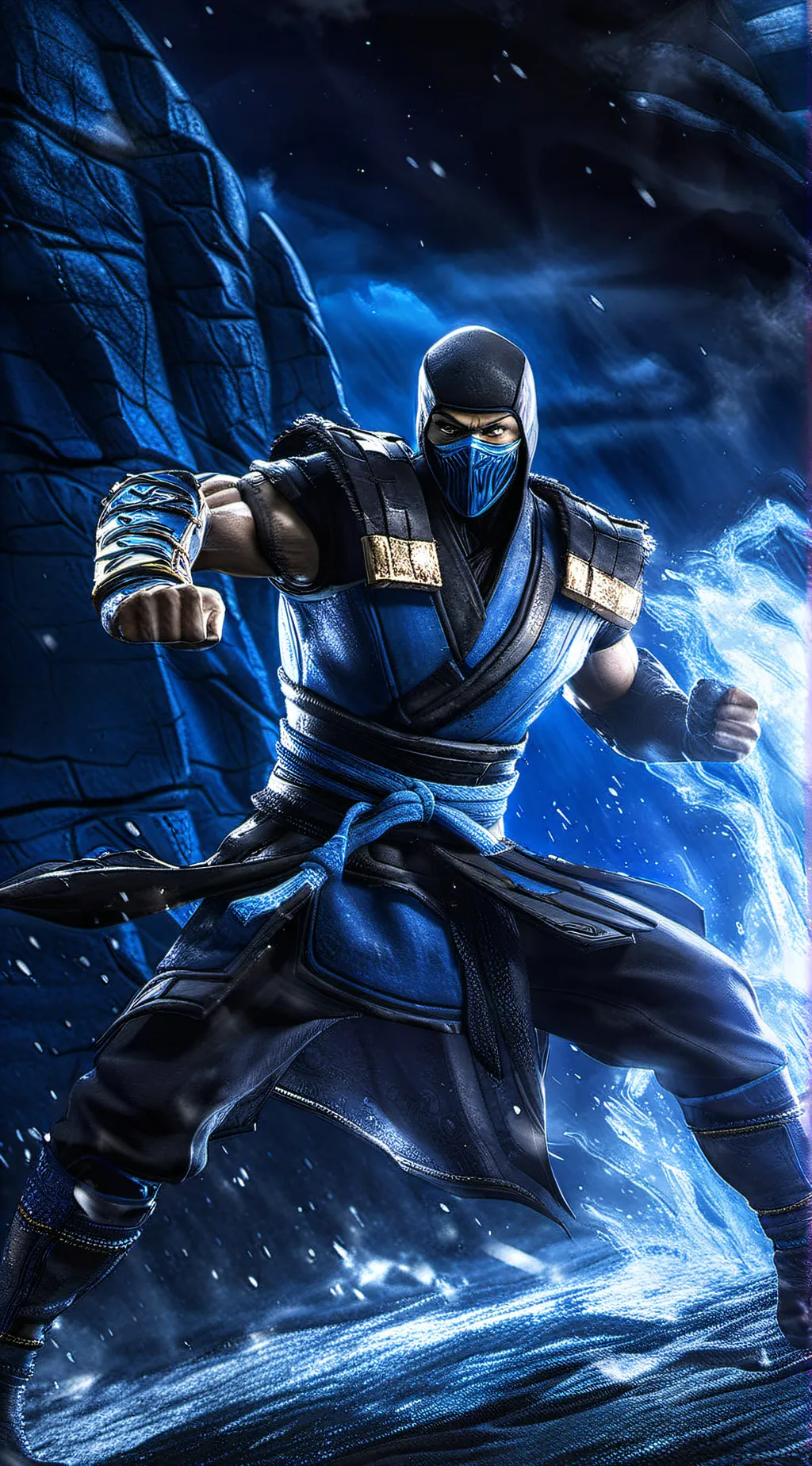 ai character: sub zero  background