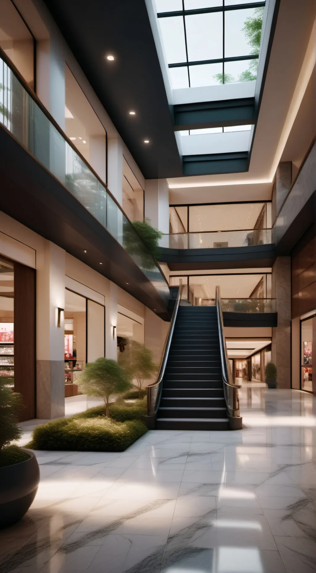 ai character: star court mall  background
