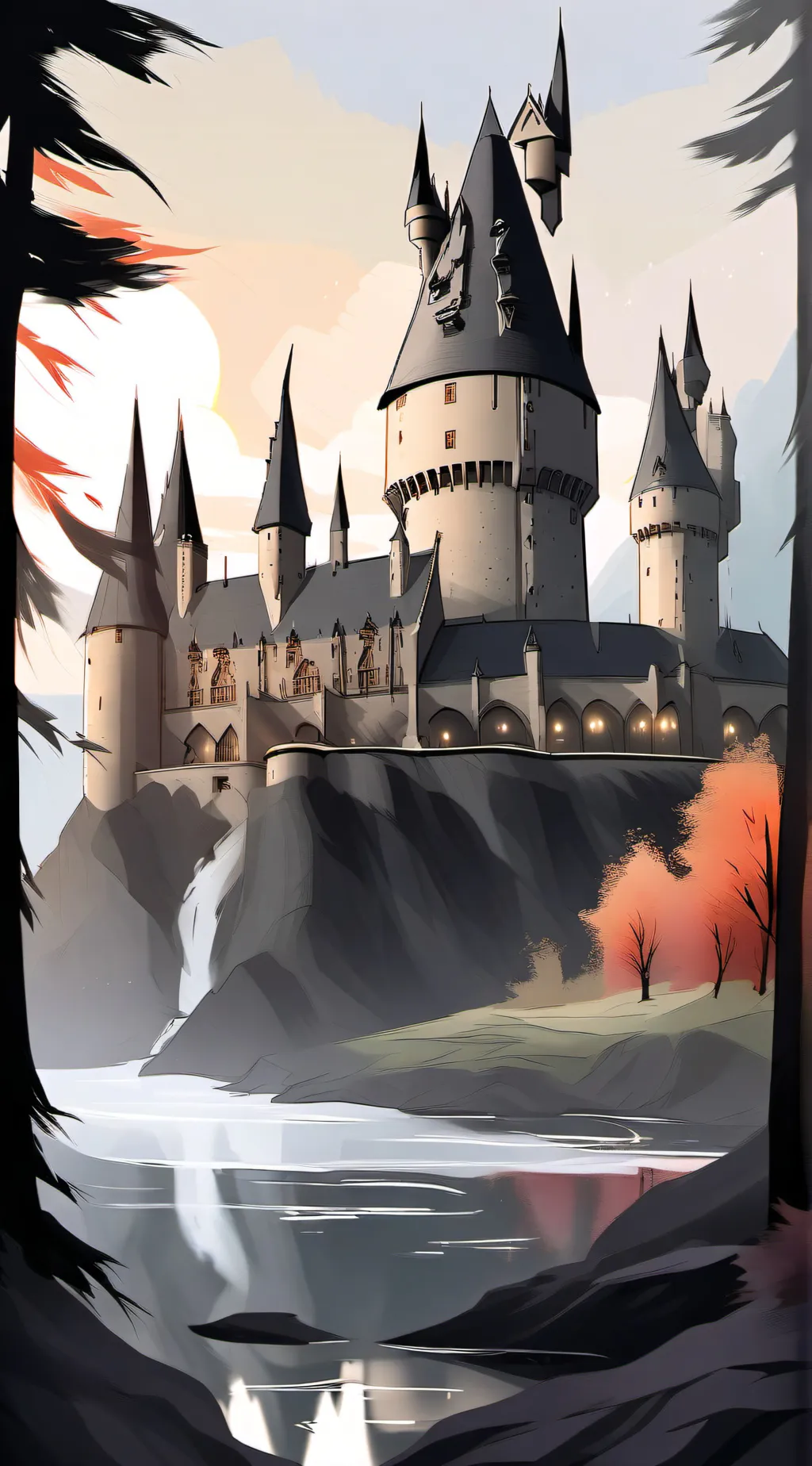 ai character: Hogwarts  background
