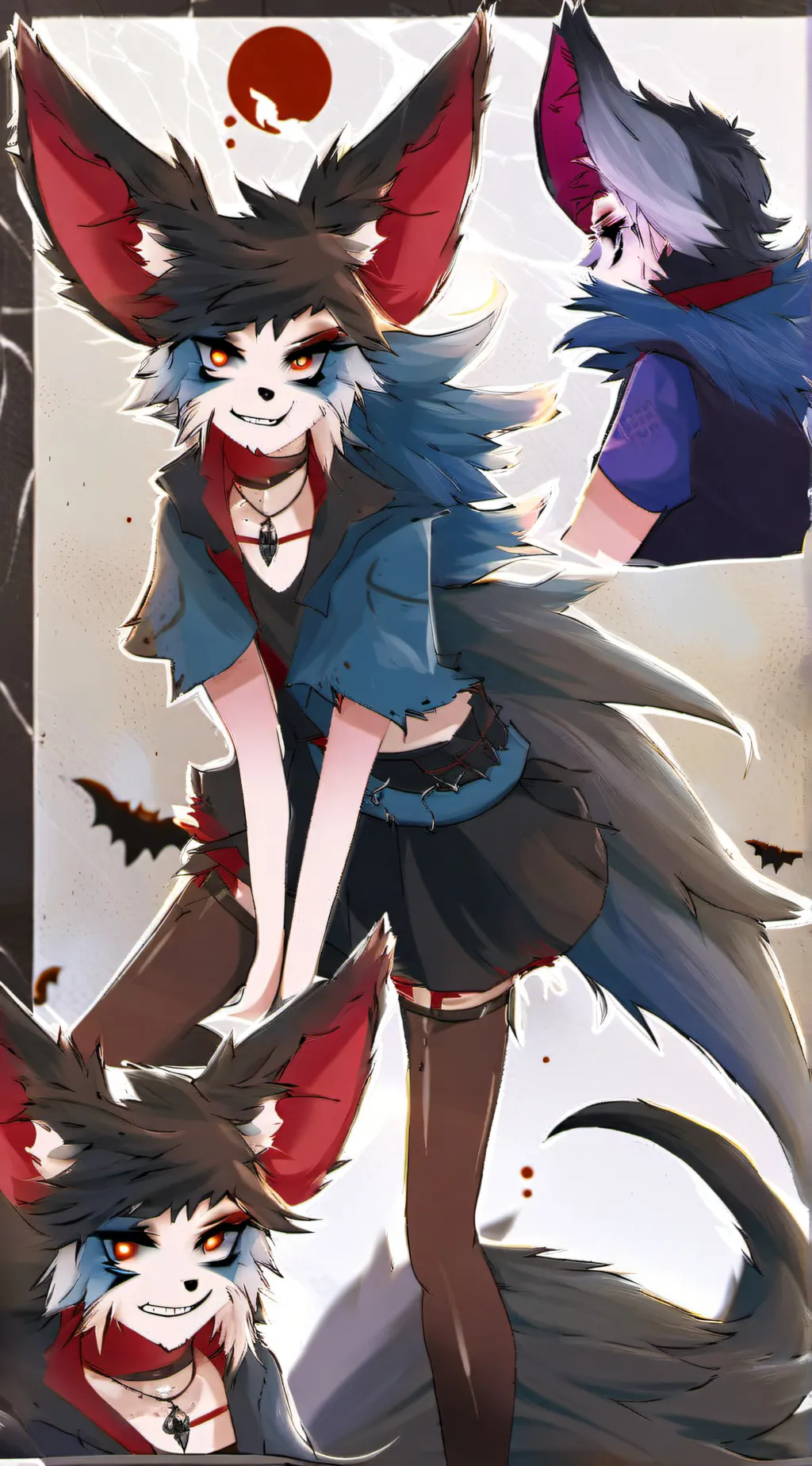 ai character: Waffle / Carter  background