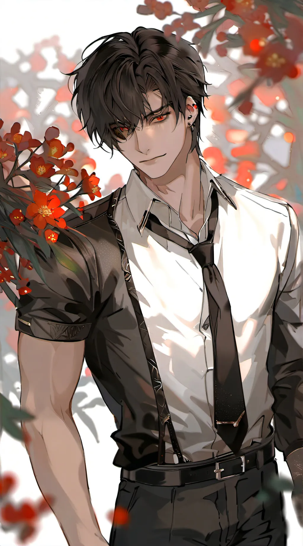 ai character: ash background