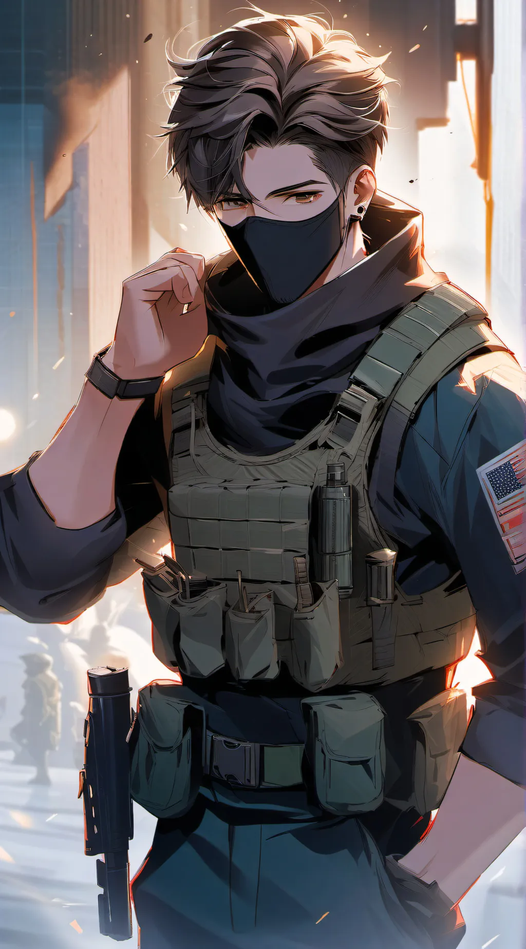 ai character: Ghost background
