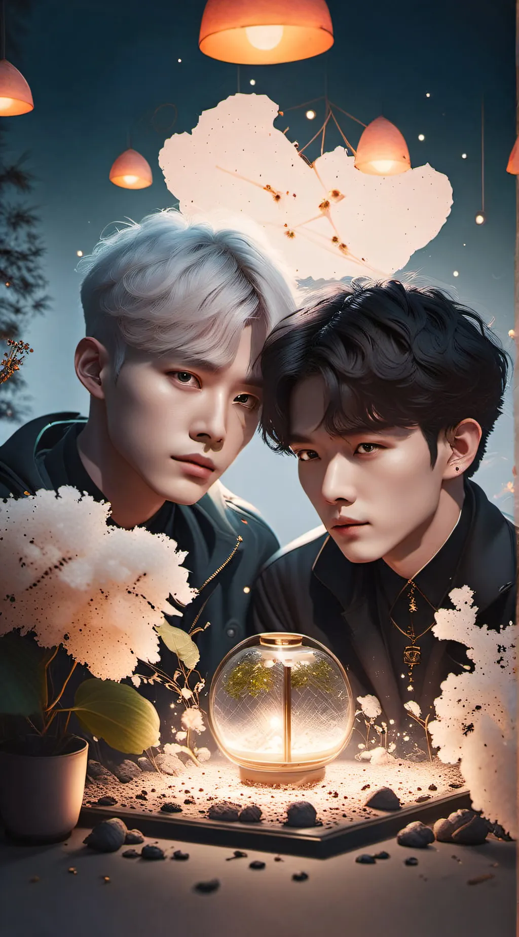 ai character: minsung and hyulix background
