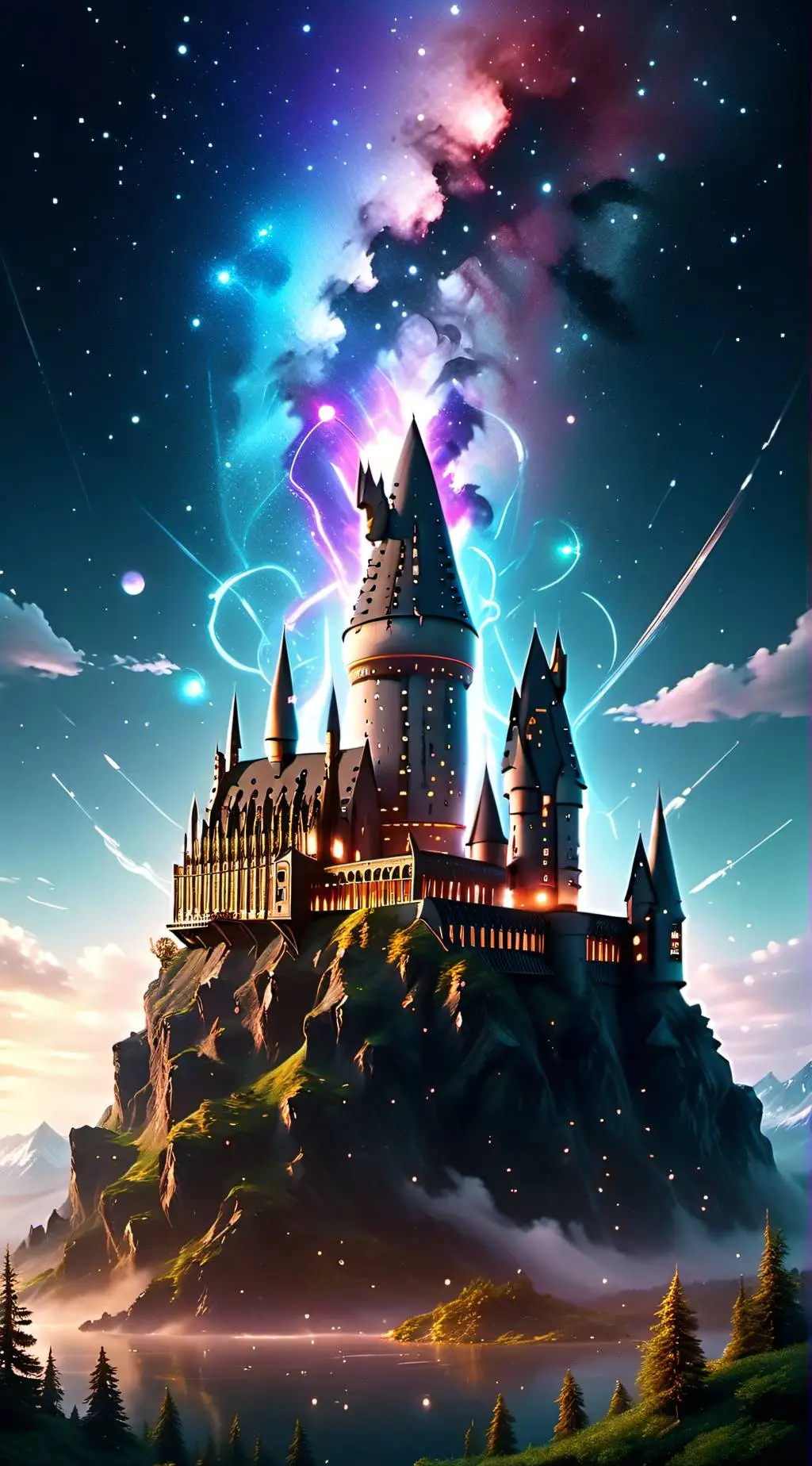ai character: Hogwarts  background