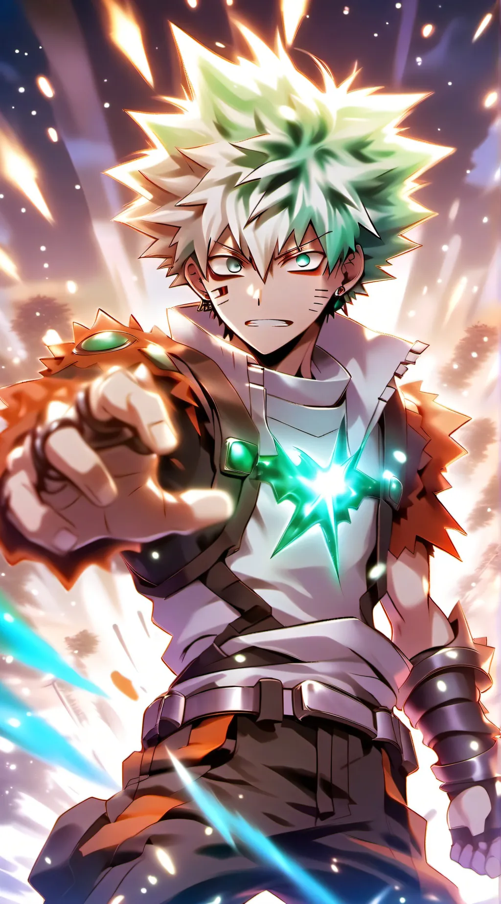 ai character: Bakugo x deku(you) background