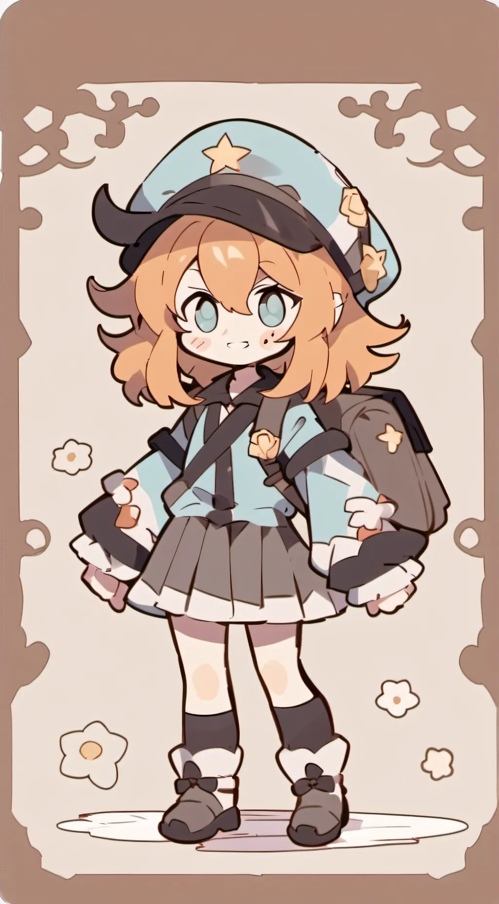 ai character: rainbowfriendsgirl background