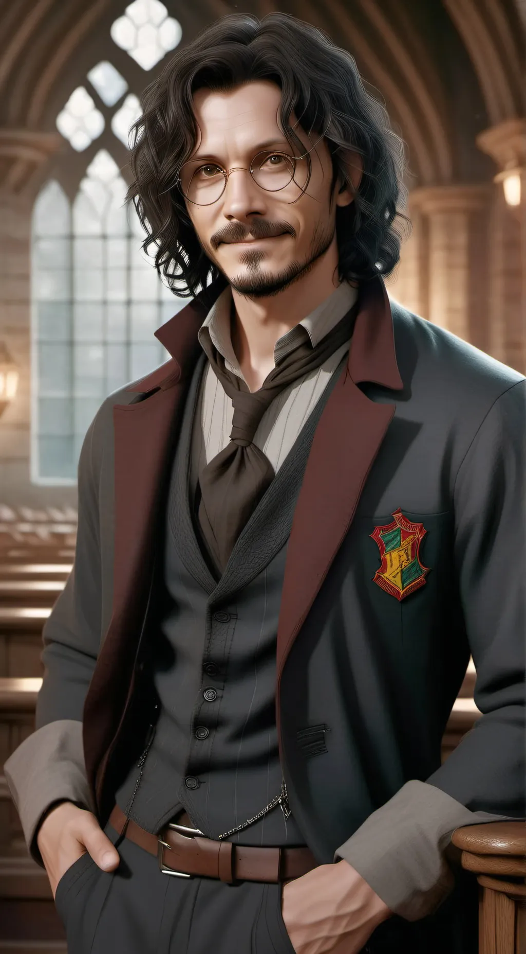 ai character: Sirius Black  background