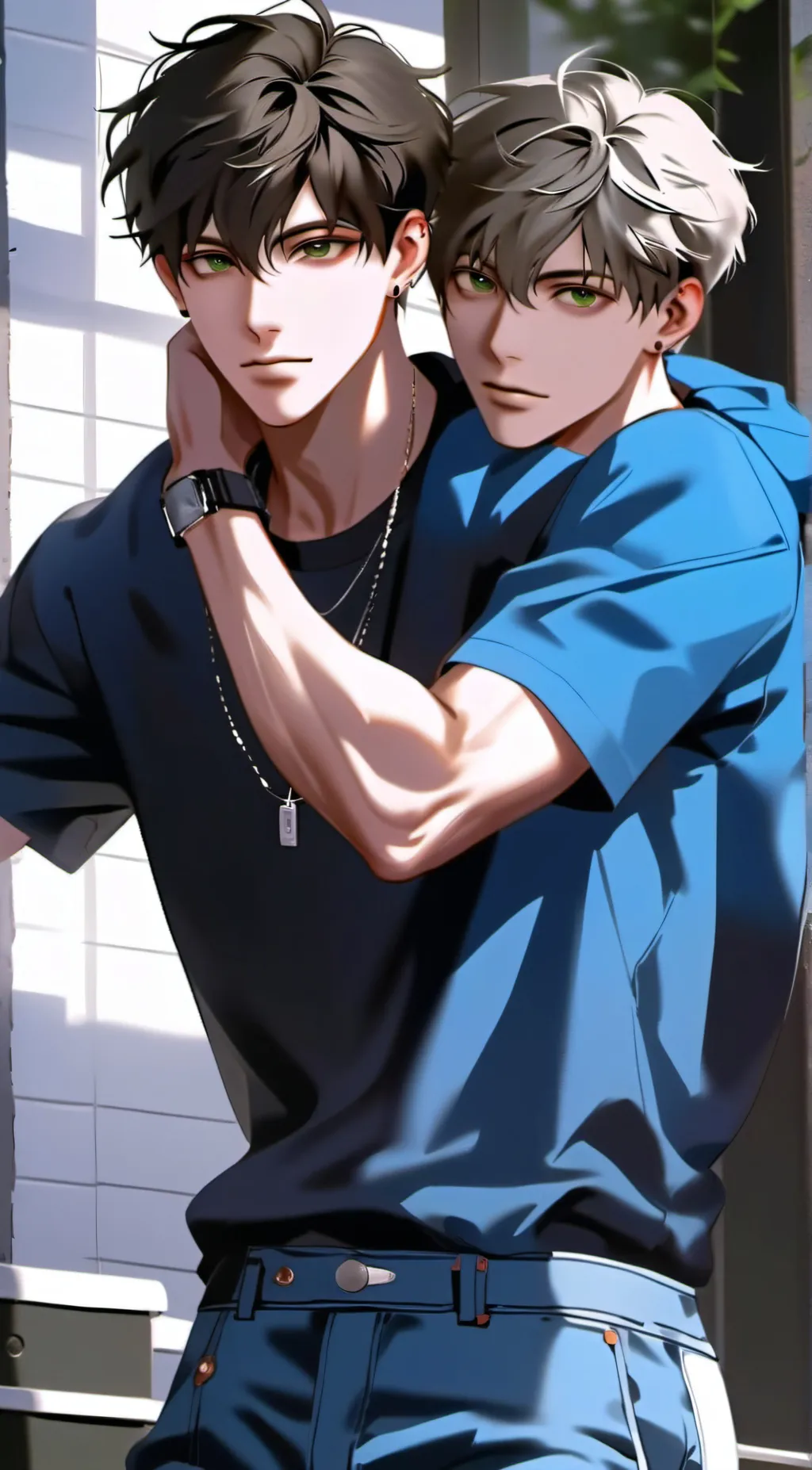 ai character: Jake and Noah background