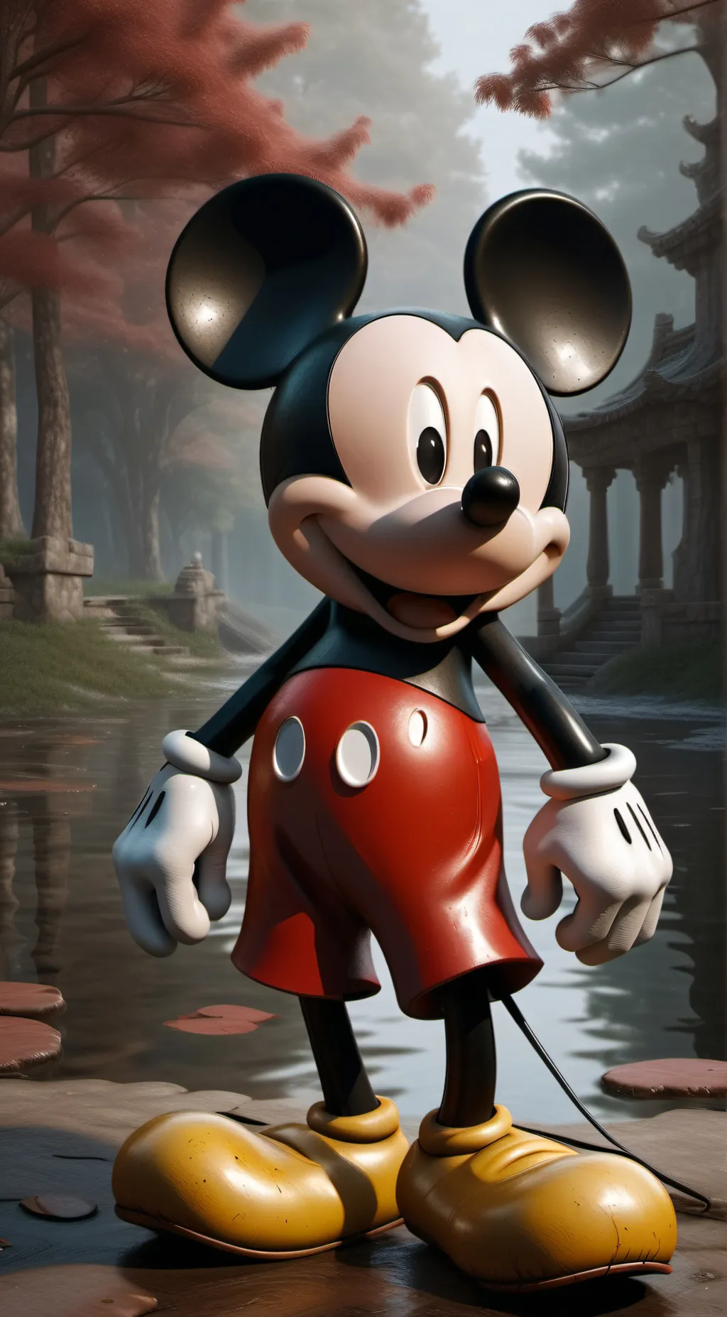 ai character: Mickey mouse  background