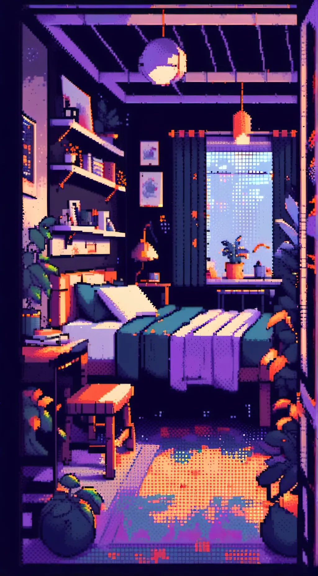 ai character: UT Sleepover! background
