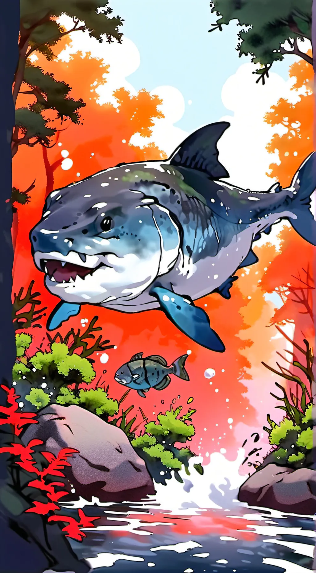 ai character: dunkleosteus  background
