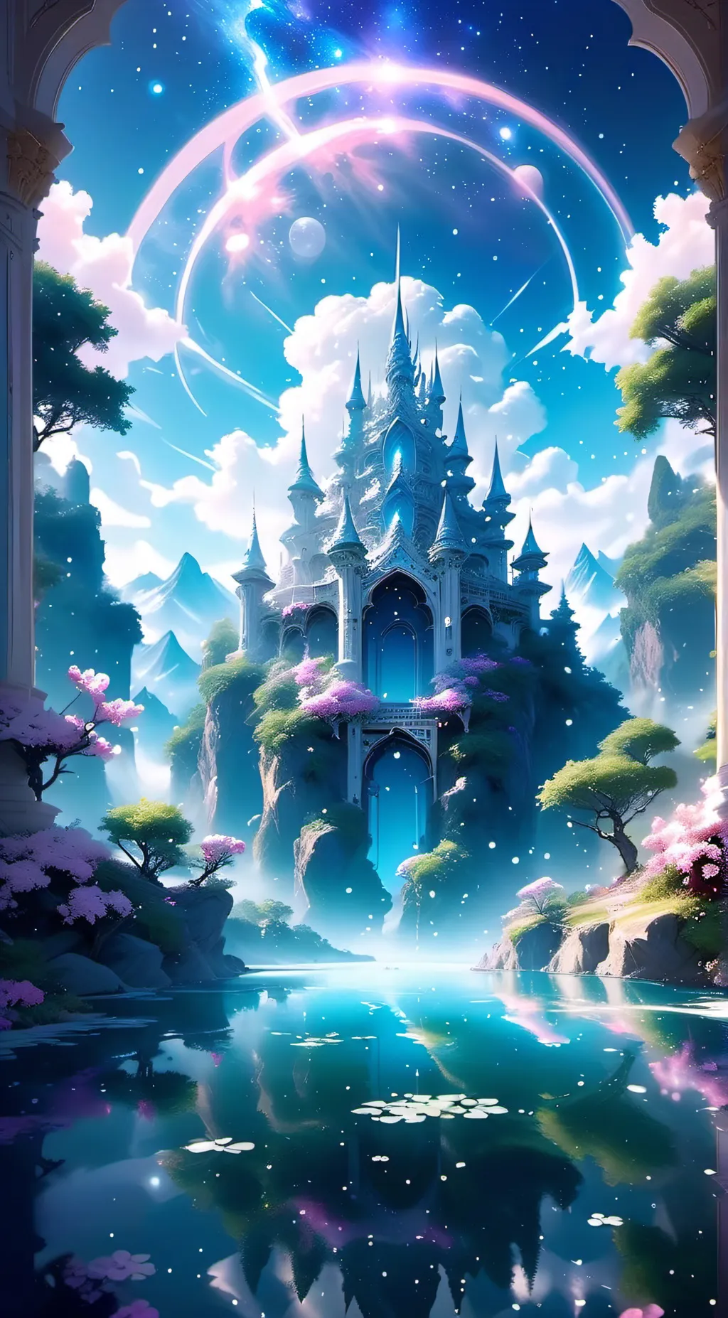 ai character: Heaven background