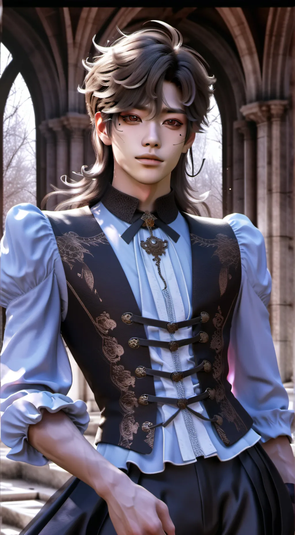 ai character: Harrison Andrew background
