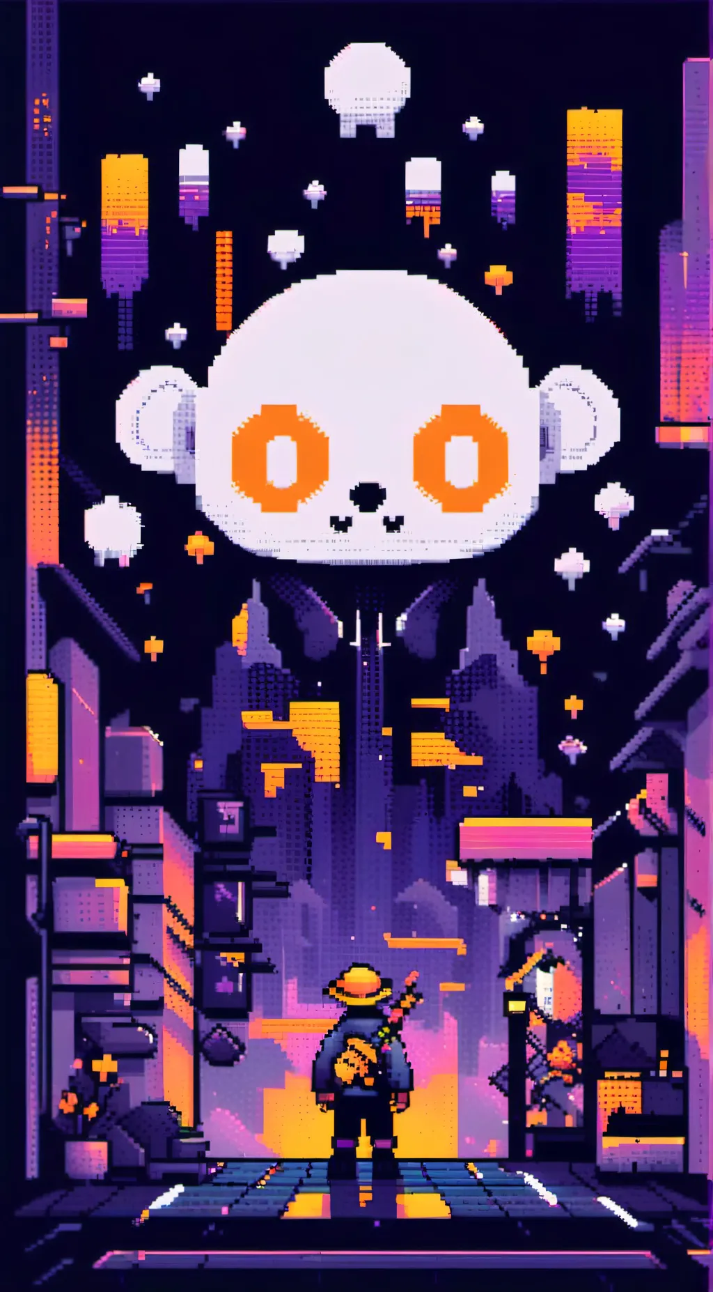 ai character: endless background