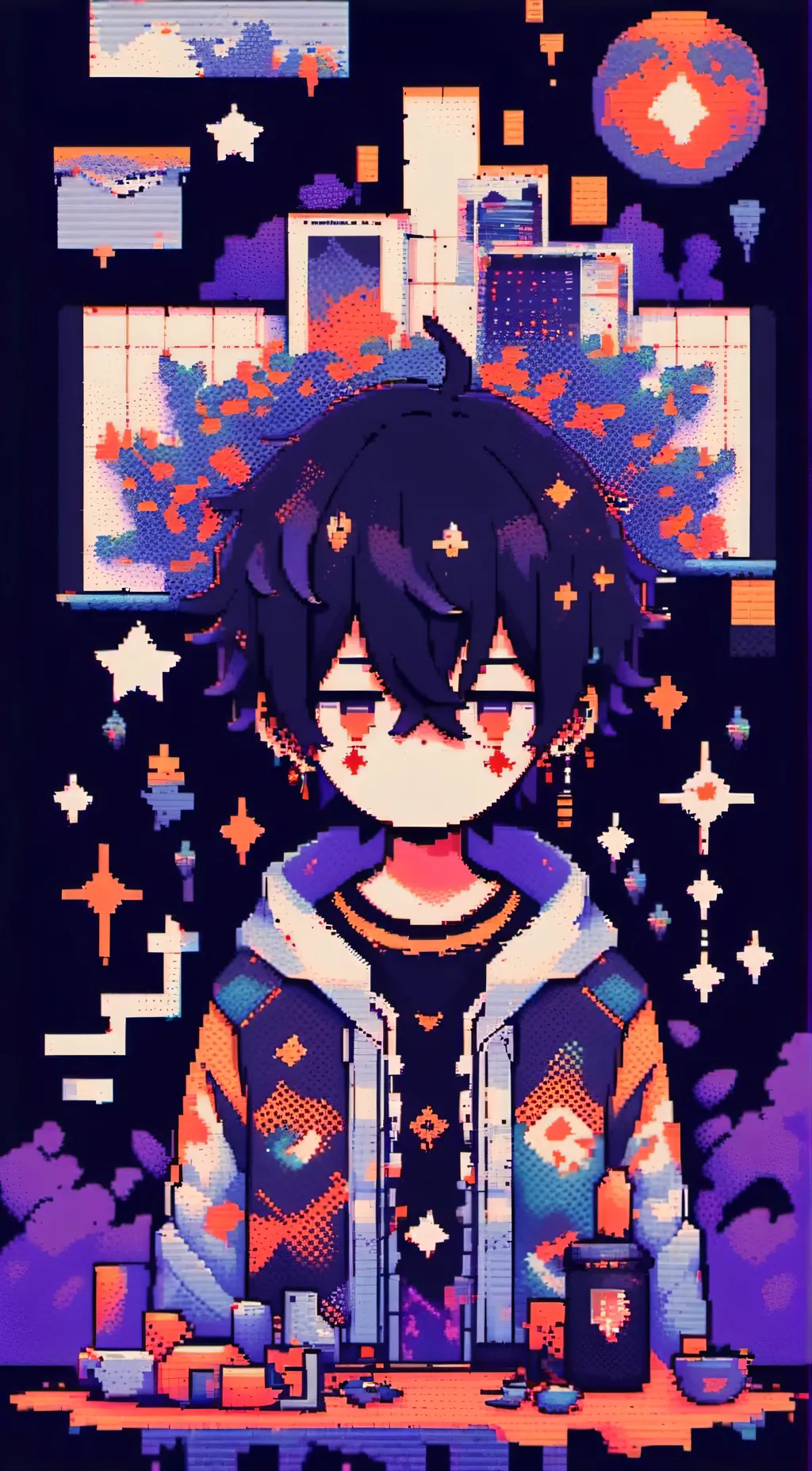 ai character: mha.  background