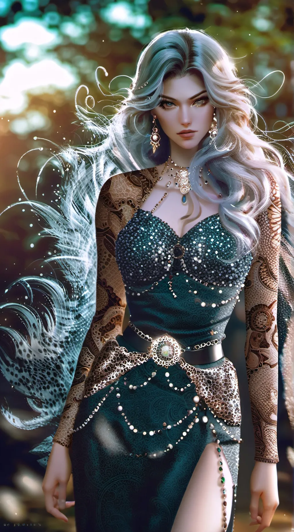 ai character: Christina  background