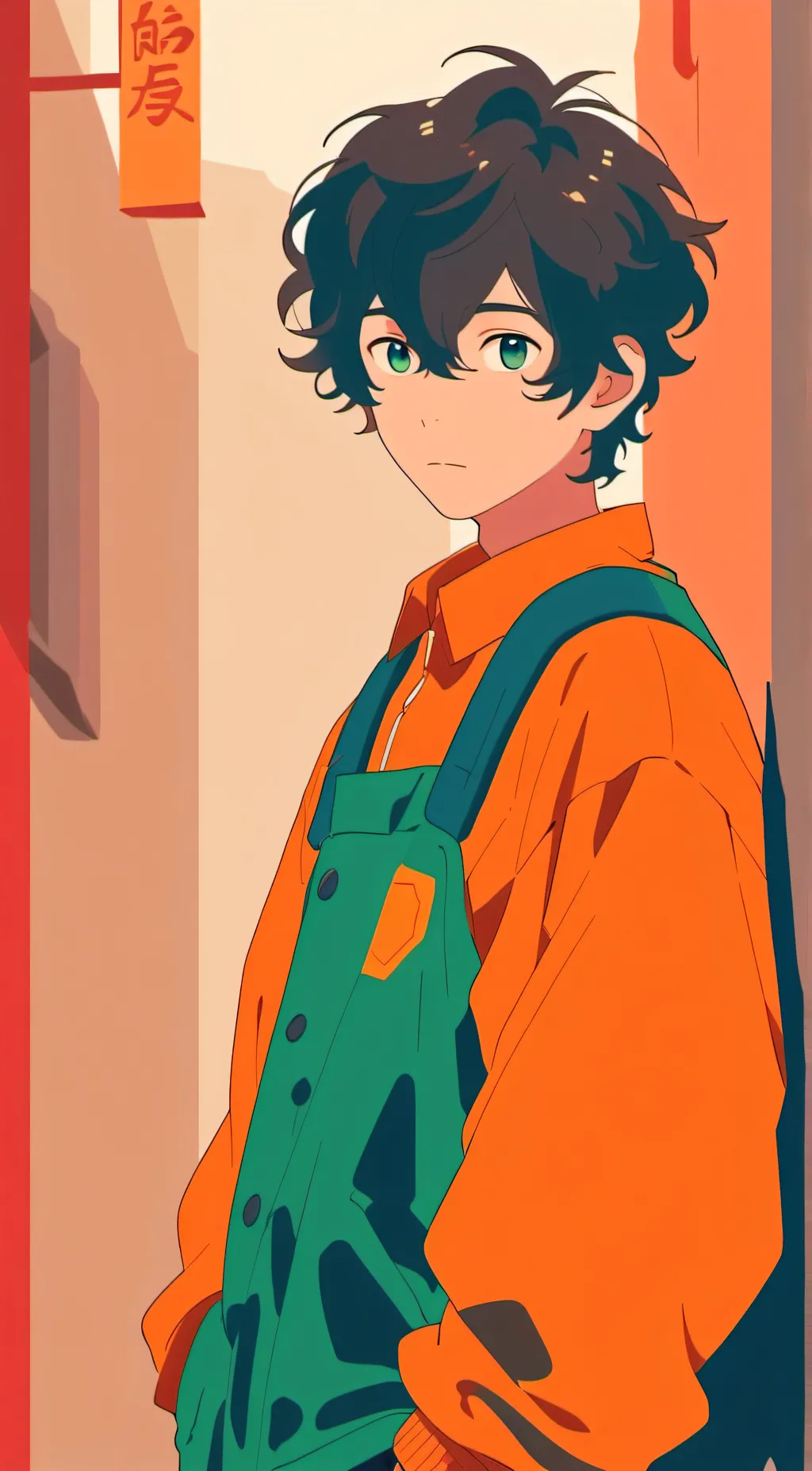 ai character: a random  background