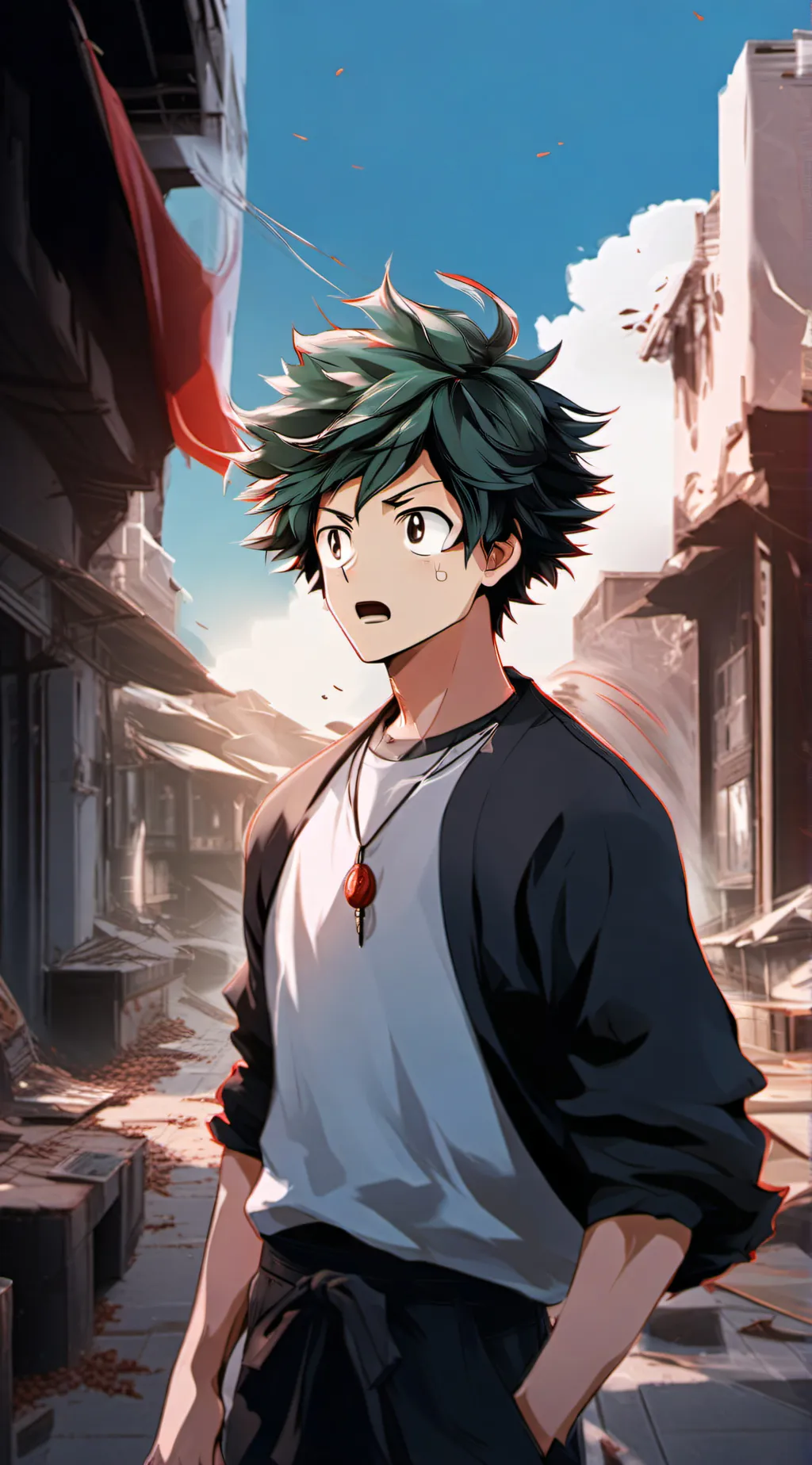 ai character: Izuku Midorya background