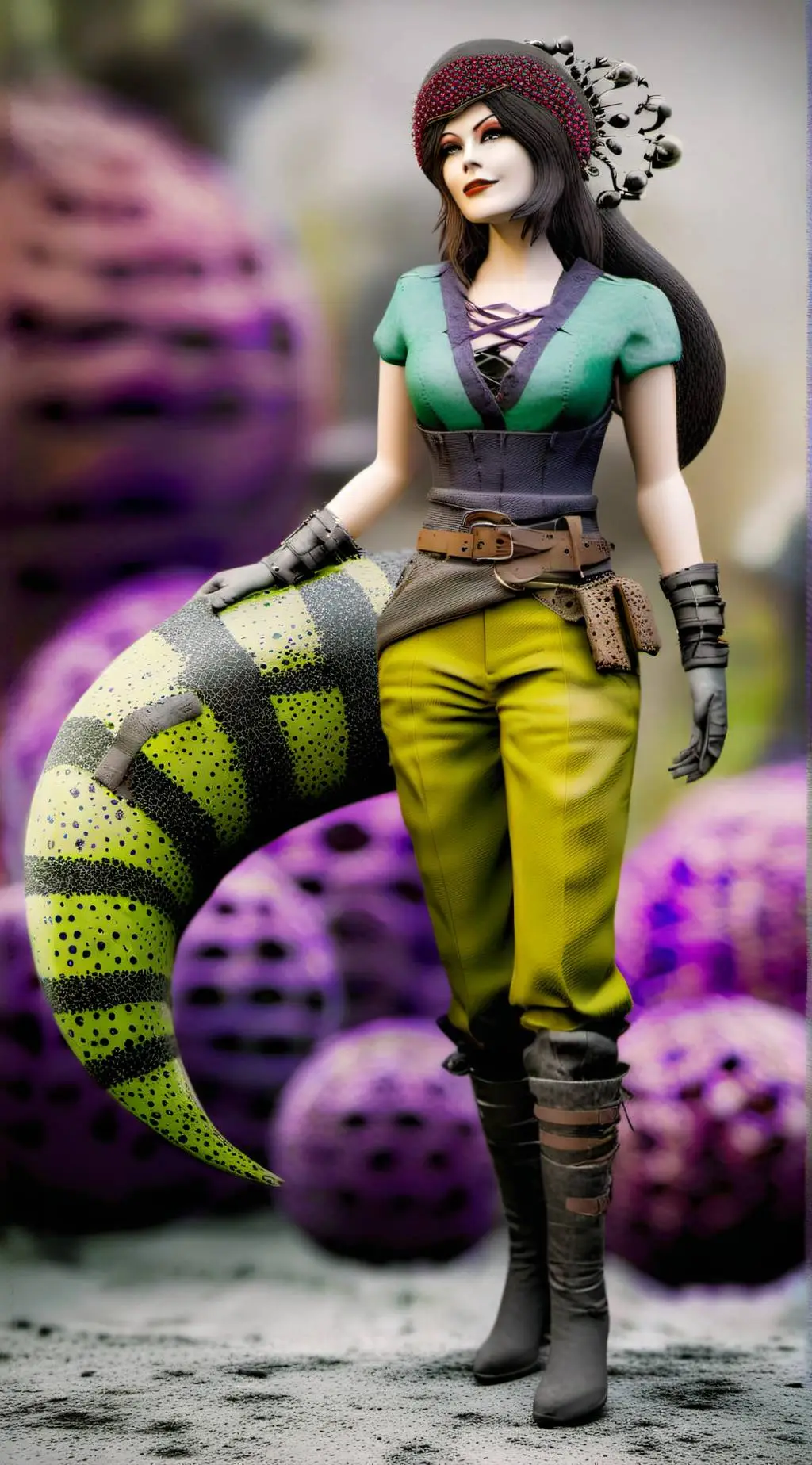 ai character: Female cell background
