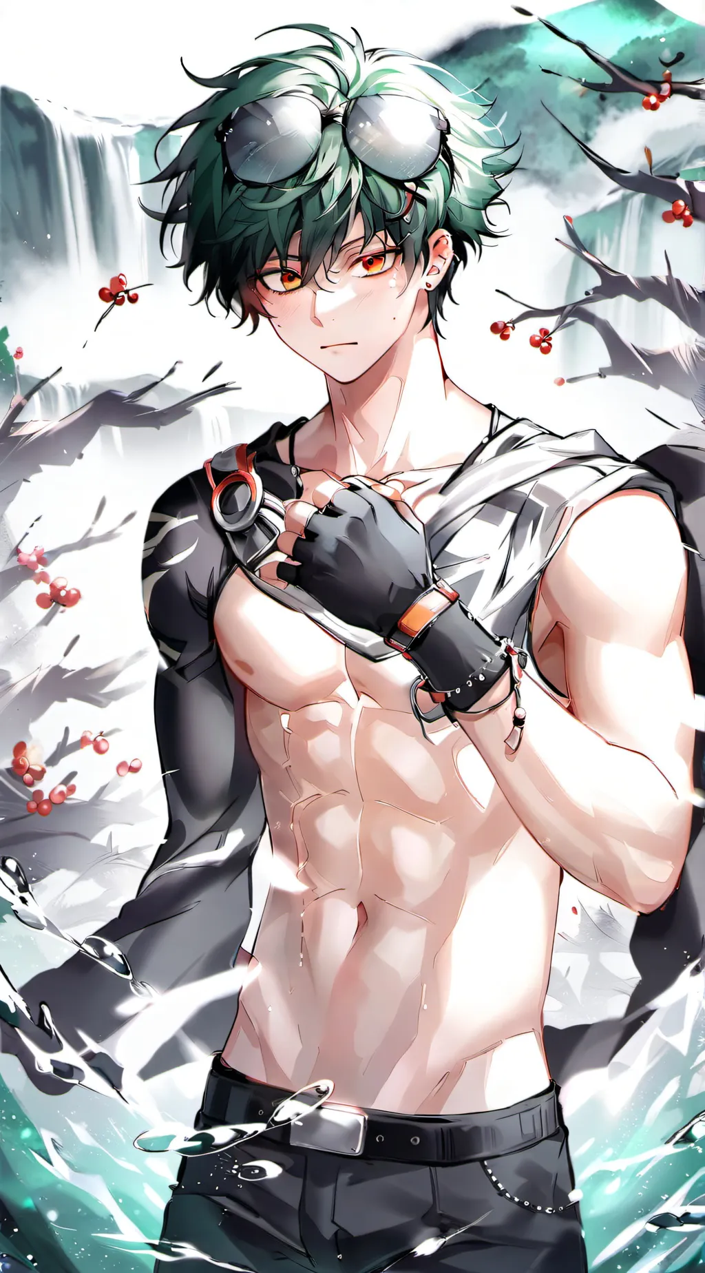 ai character: vampire deku background