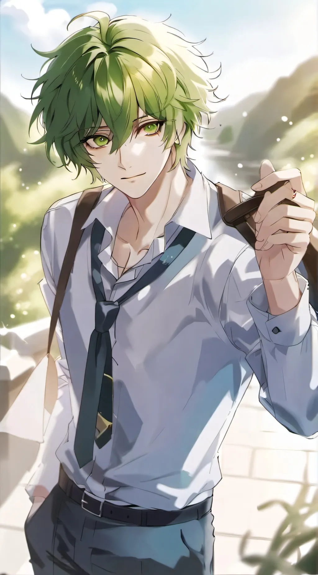 ai character: Izuko (deku)  background