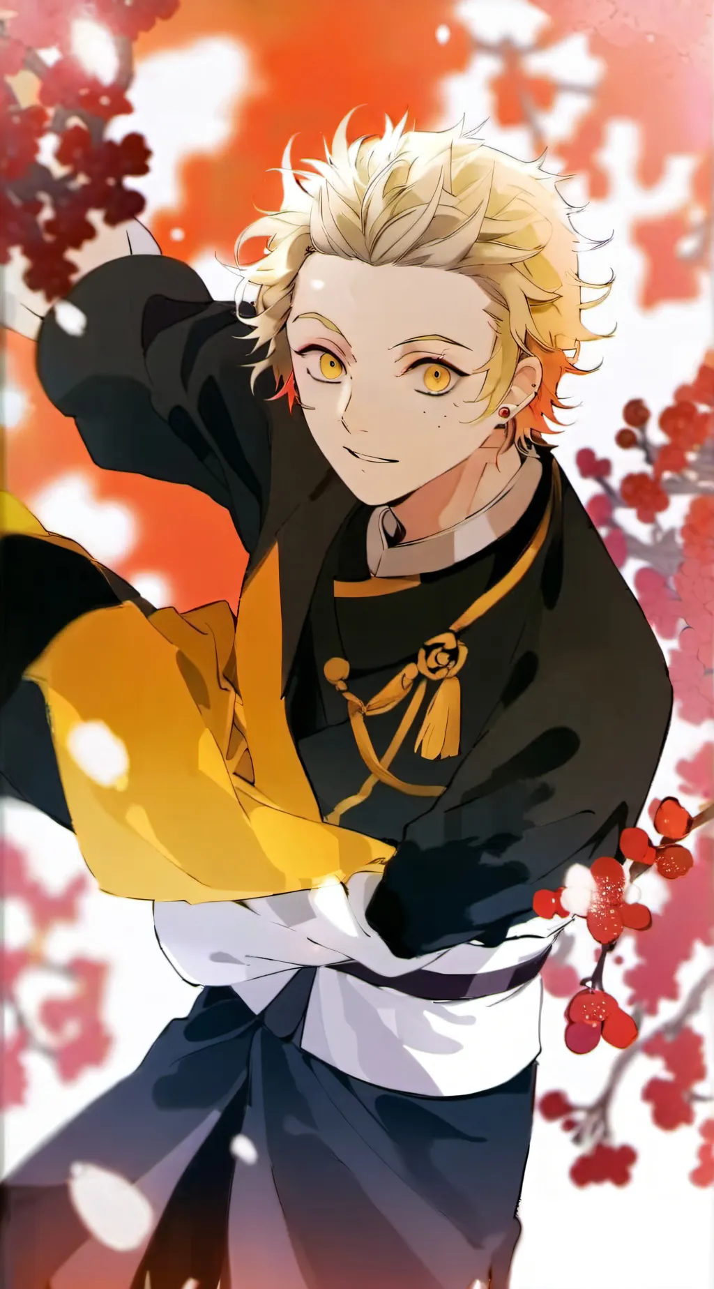 ai character: zenitsu x nezuko background