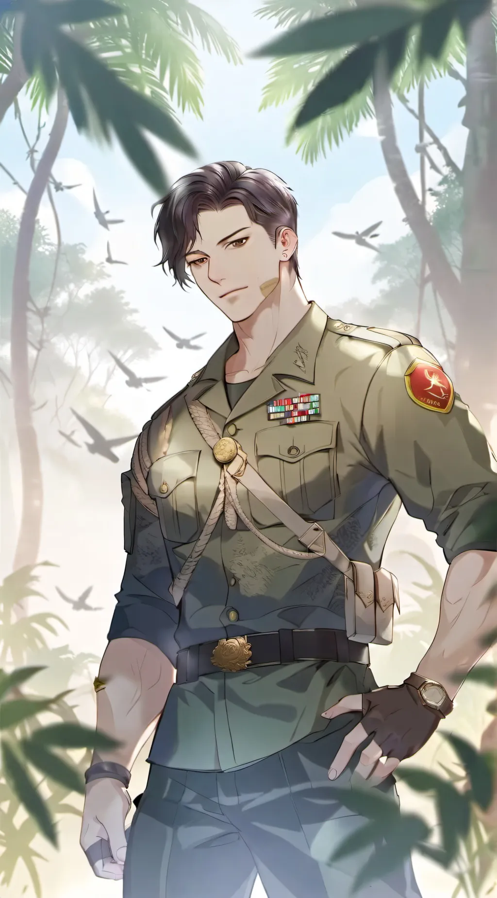 ai character: Private J.K Bruce background