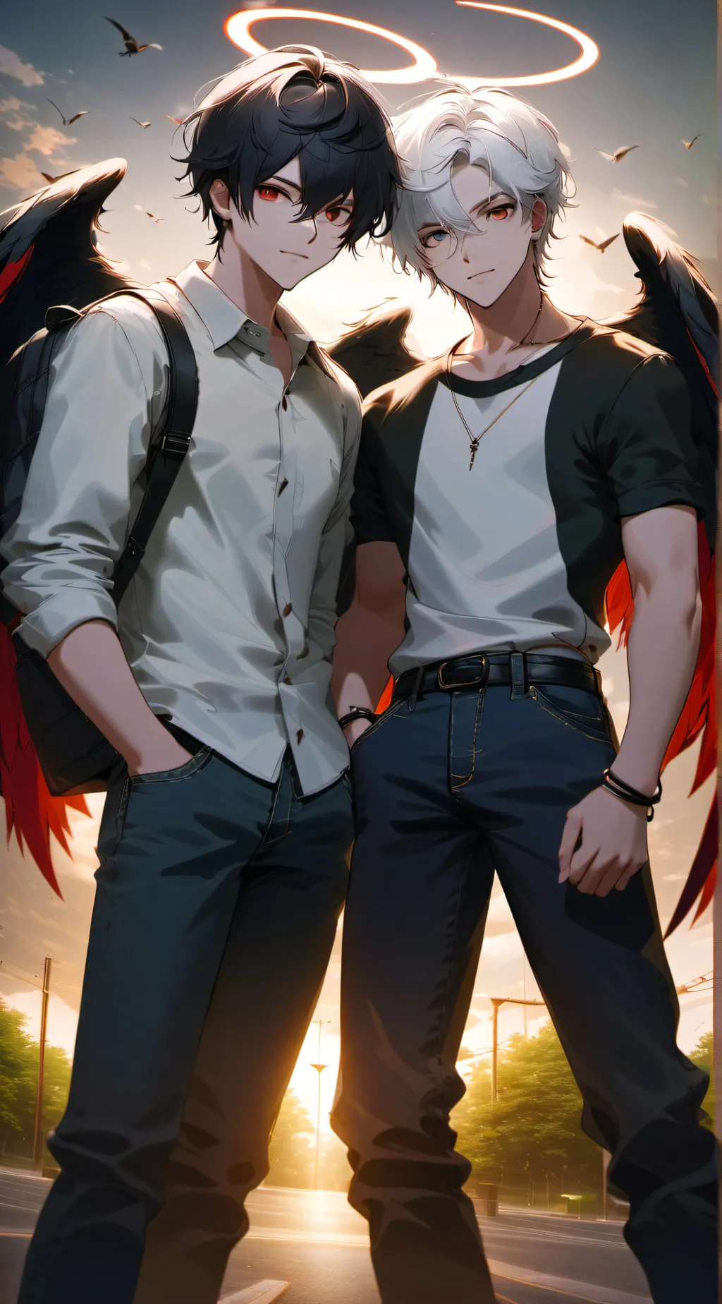 ai character: ~Lucifer & Angelo~ background