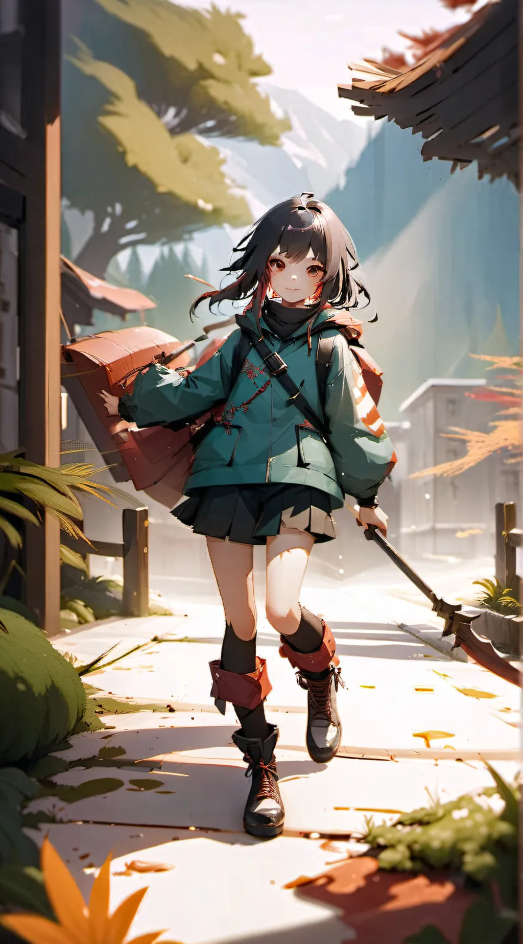 ai character: Sakura background