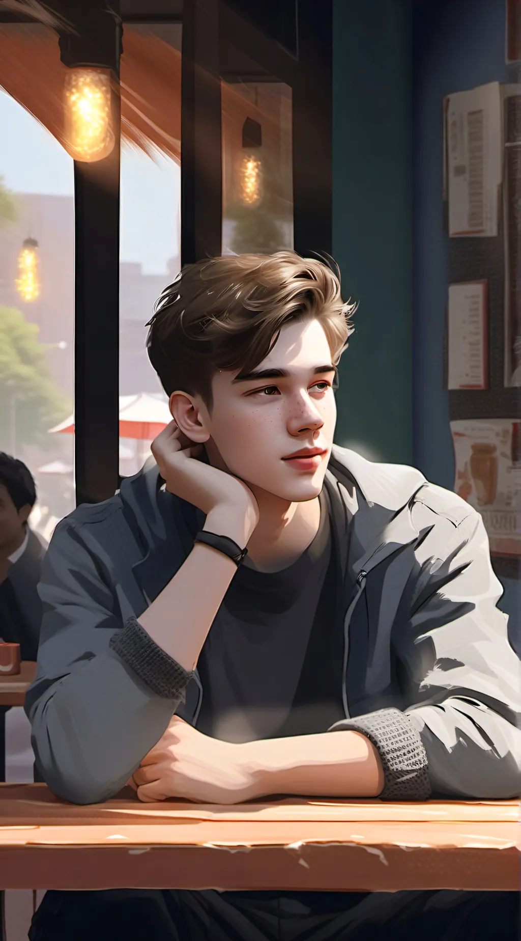 ai character: Ethen Corbin  background