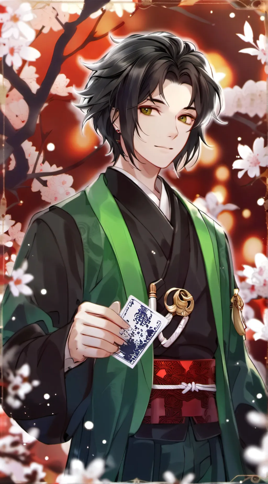 ai character: tangiro  background