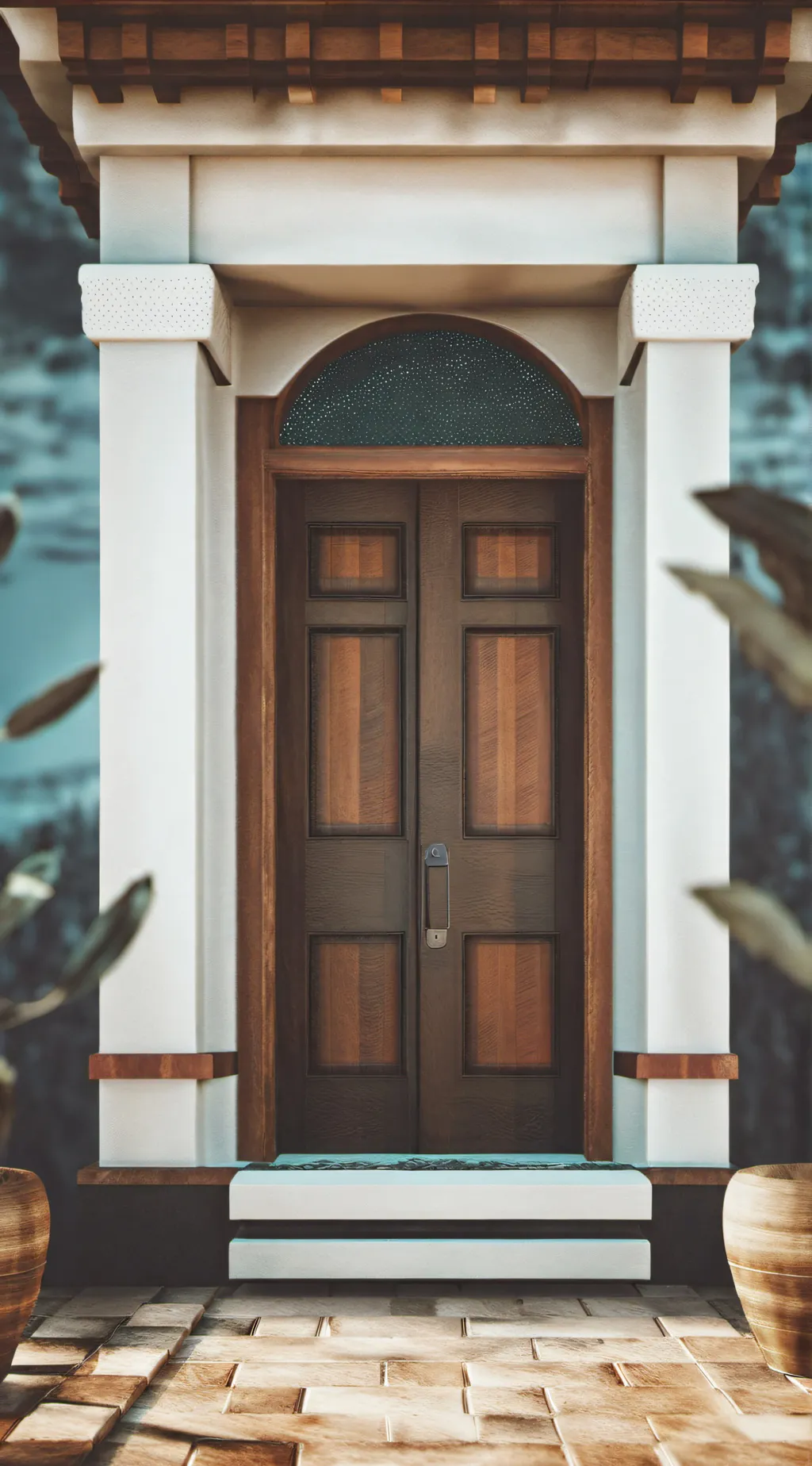 ai character: door background