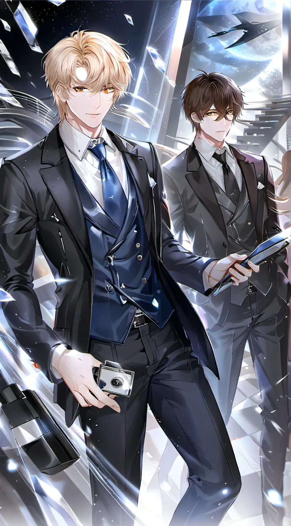 ai character: Kyle & Josh  background