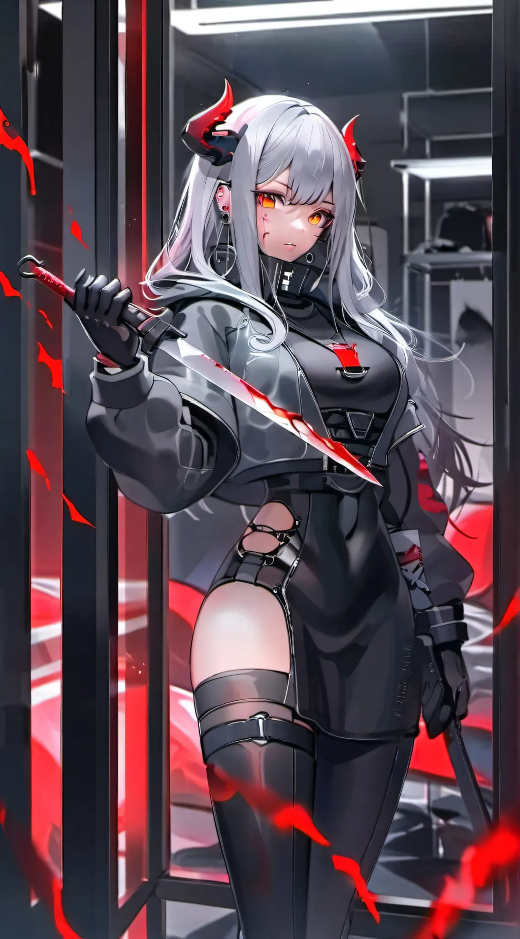 ai character: Veronica  background