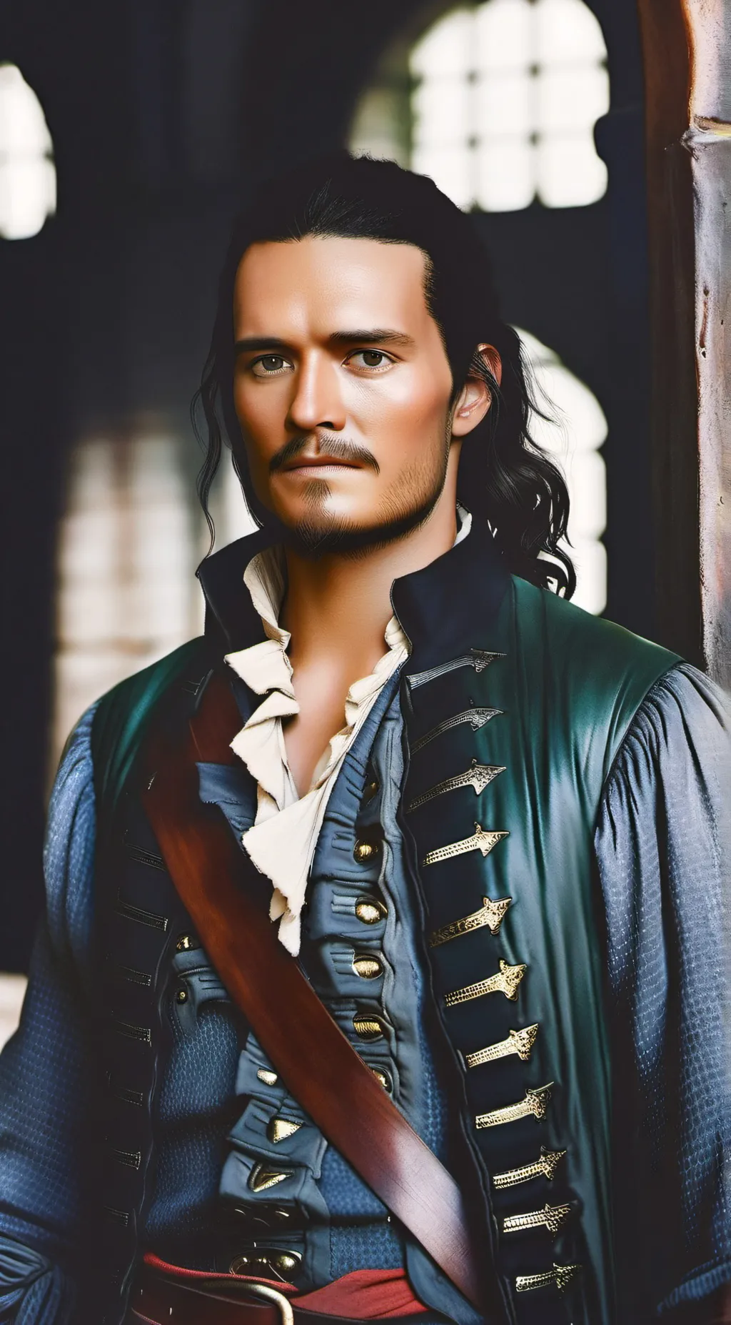 ai character: Will Turner  background