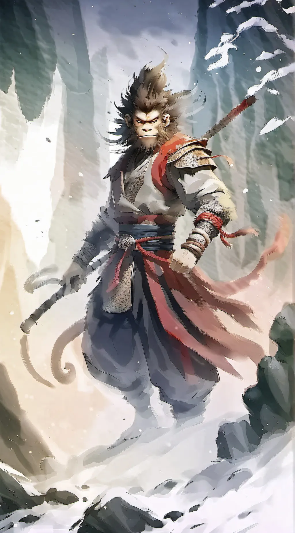 ai character: Sun Wukong background